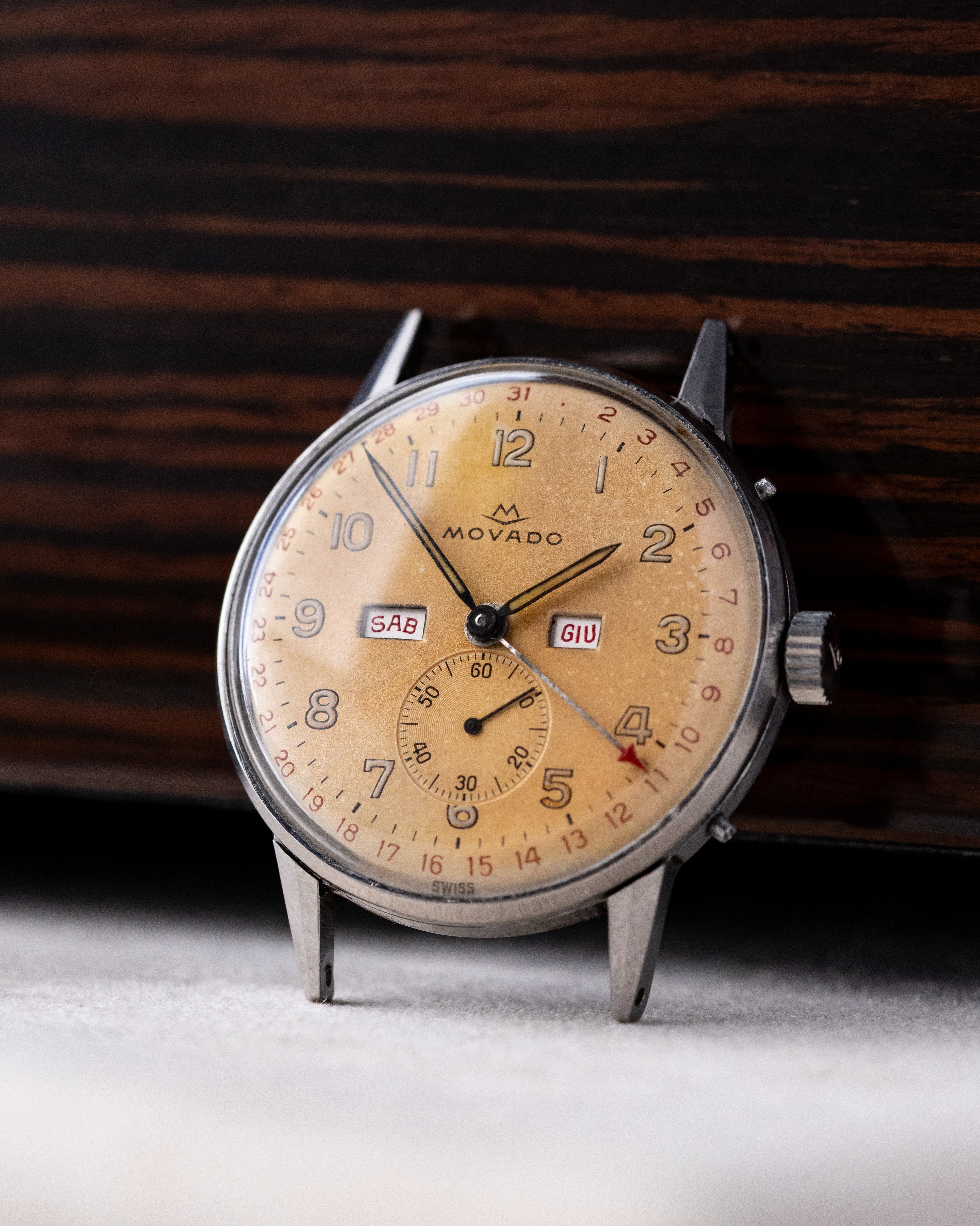 Vintage Movado Triple Calendar, Ref. 14806, Cal. Movado 470, Oversized 36 mm case from 1940's - DuMarko