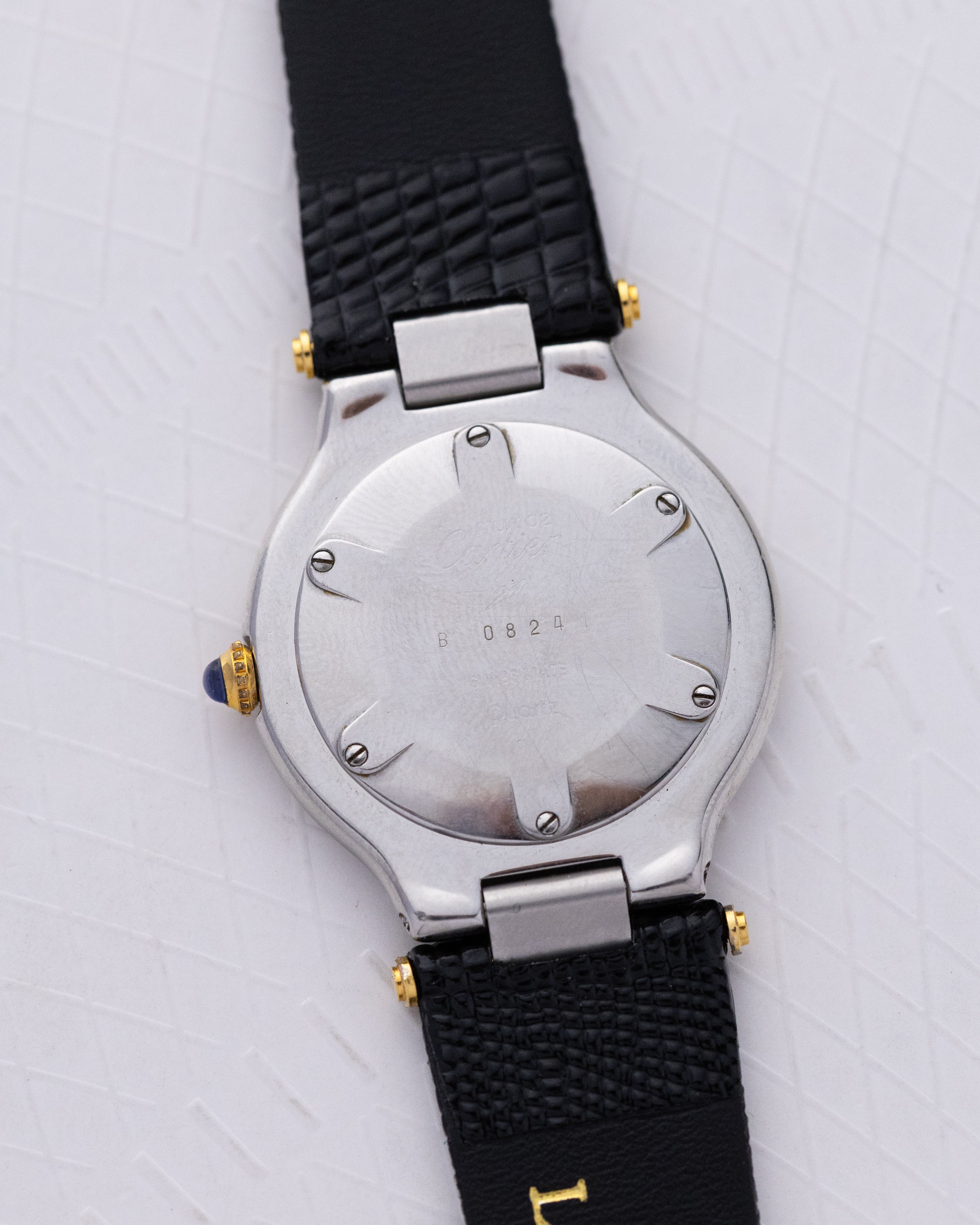 Vintage Must de Cartier 21 Swiss Watch, Two - Tone Dial with Roman Numerals from 1980's - DuMarko