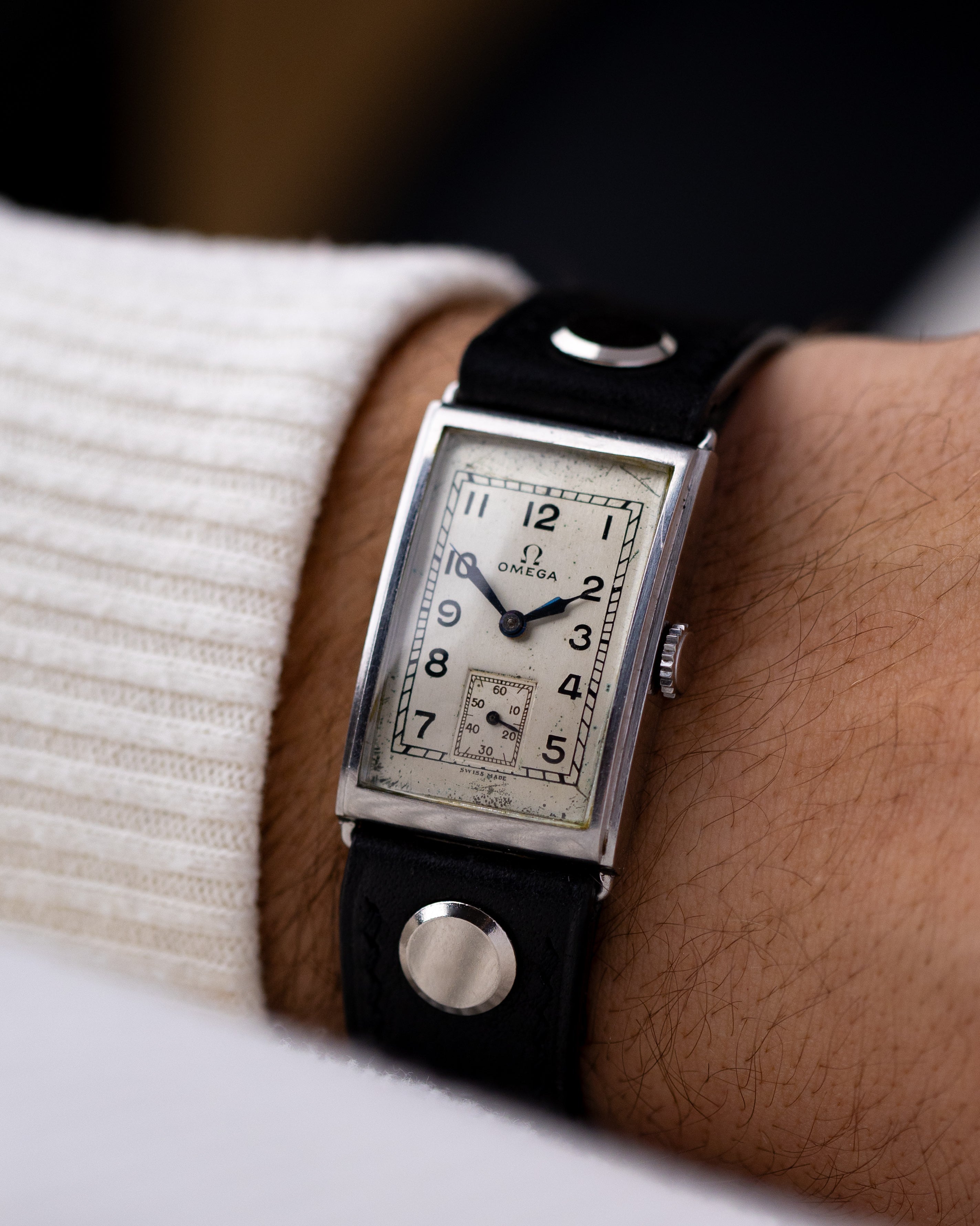 Vintage Omega Art Deco Tank, Mechanical Cal. T17, Sub - Seconds from 1930 - DuMarko