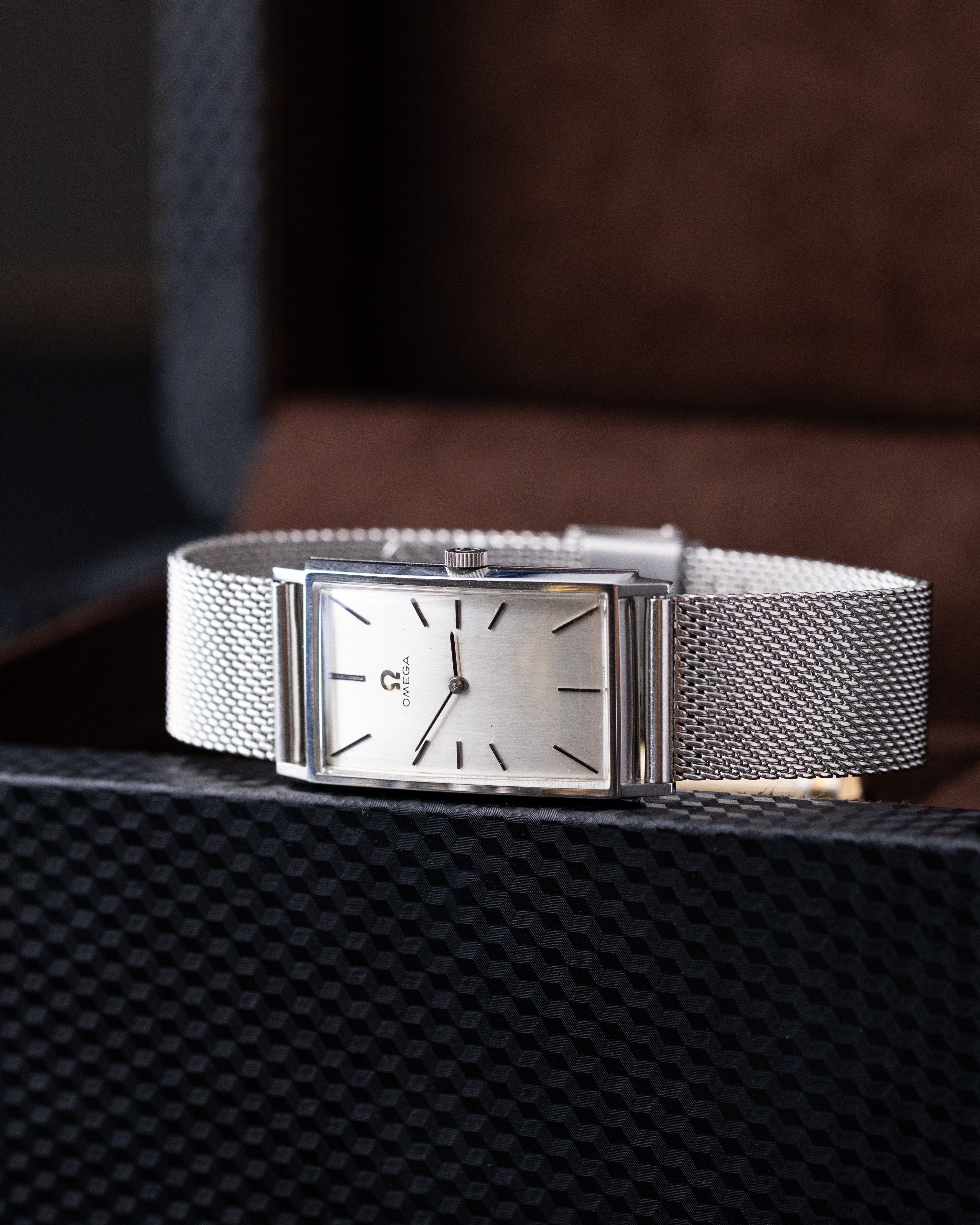 Vintage Omega Art Deco Tank, Swiss Watch, Curved Steel Case, Silver Dial, Cal. 620 from 1966 - DuMarko