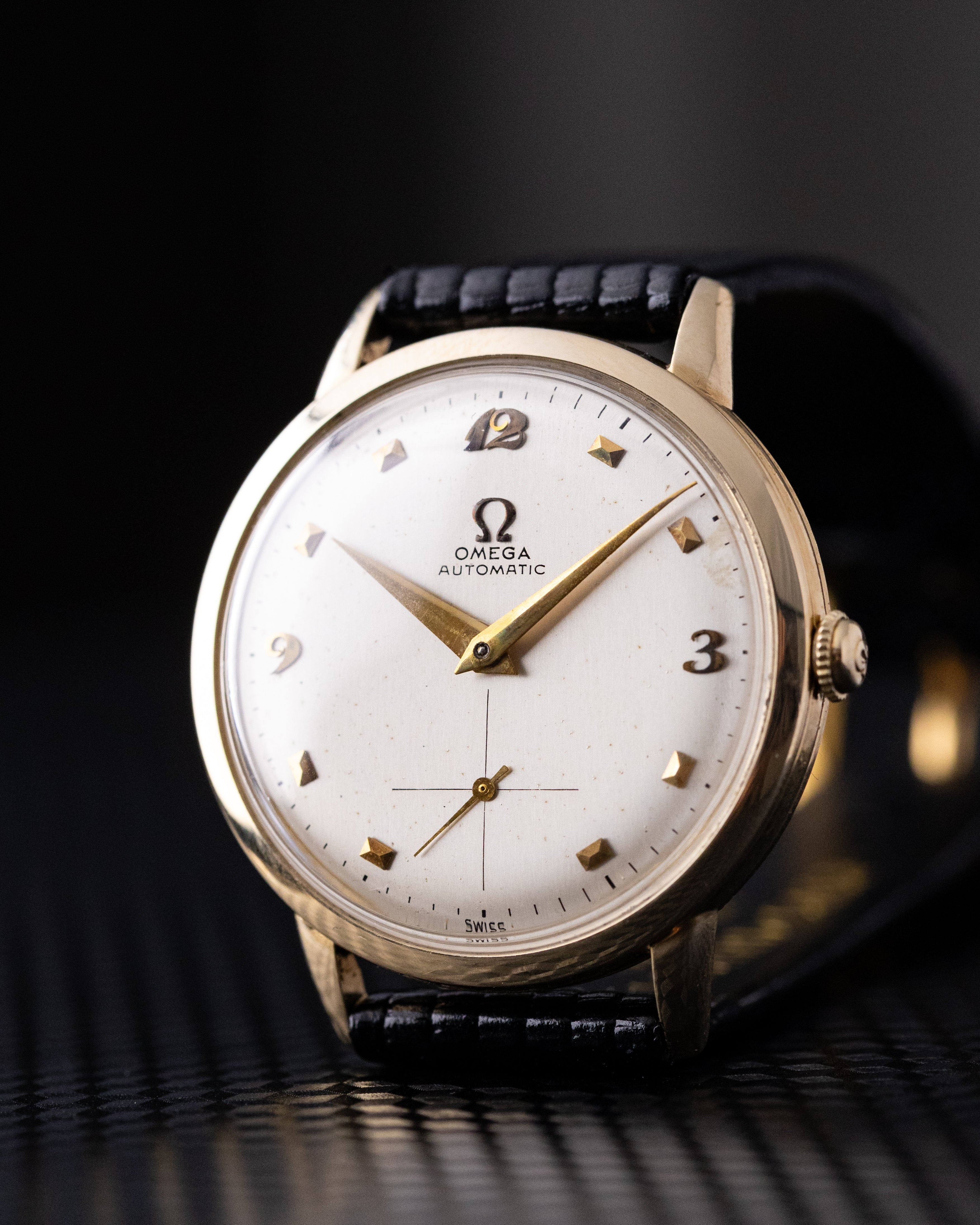 Vintage Omega Automatic Bumper Cal. 342, 14K Gold - Filled Dress Watch from 1947 - DuMarko