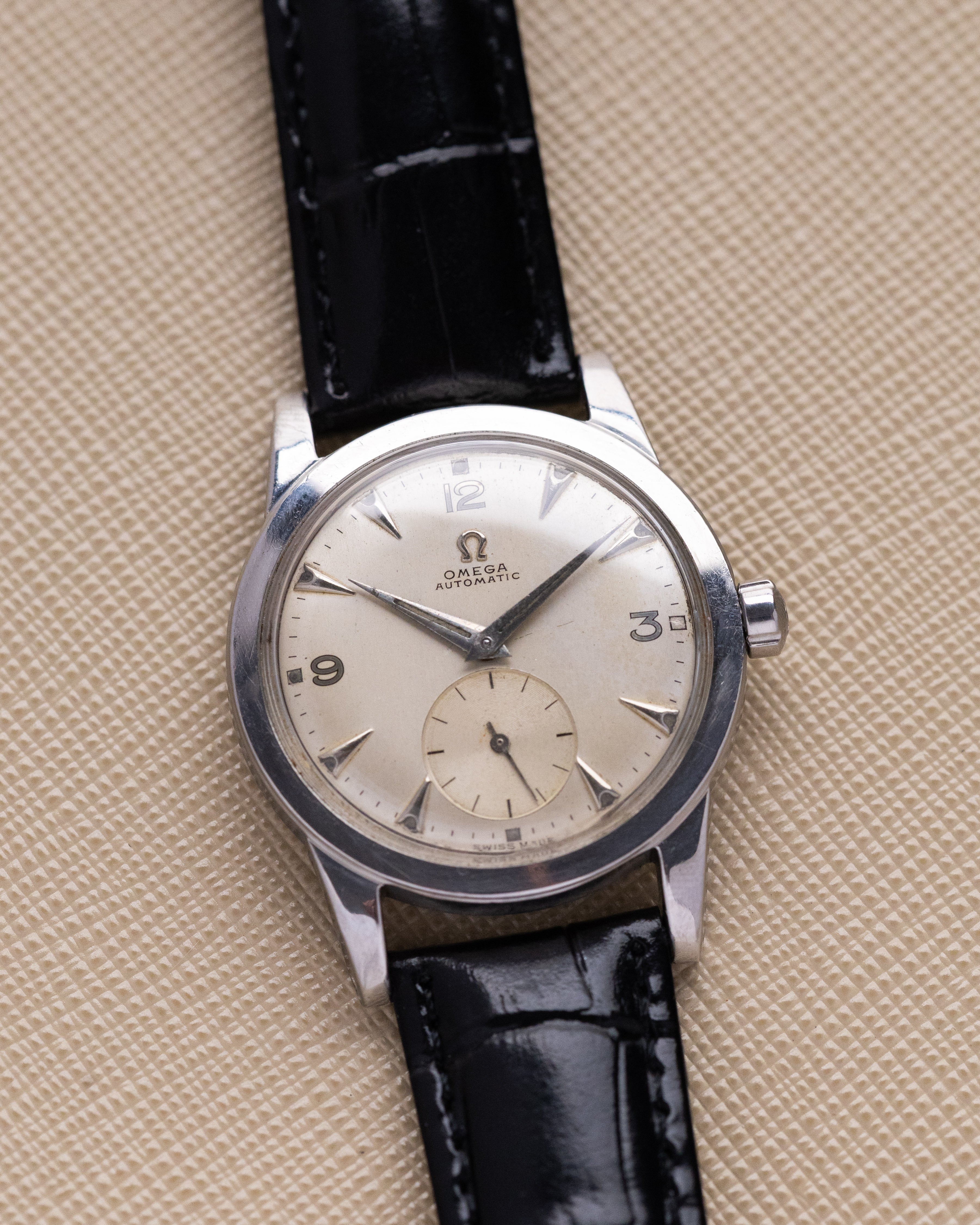 Vintage Omega Automatic, Ref. 2576 - 10, Patina Dial, Sub Seconds, Bumper Cal. 344 Circa 1952 - DuMarko