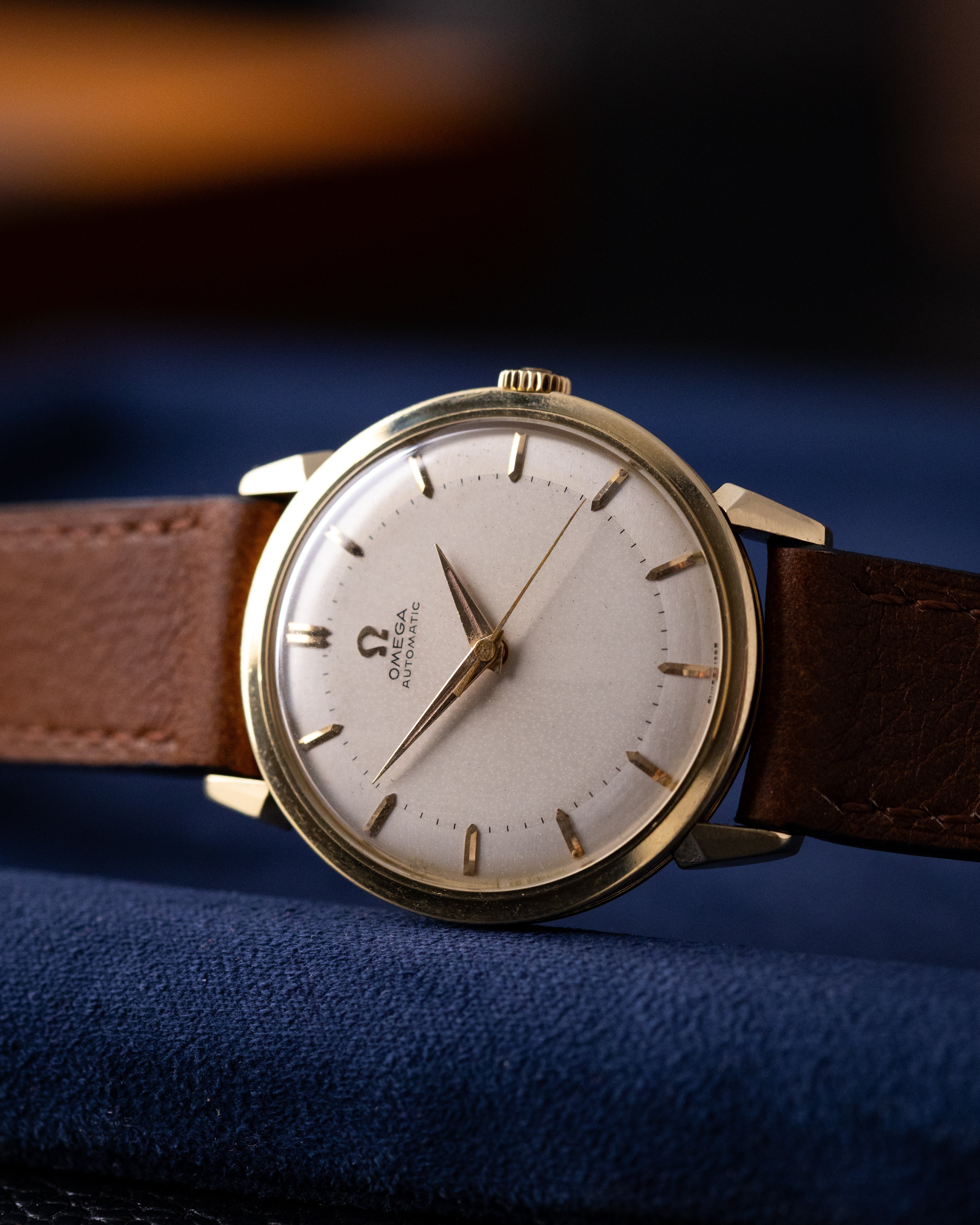 Vintage Omega Automatic Swiss Watch, 14K Solid Gold, Ref. 2841/2868 SC, Crab Lugs Two - Tone Dial from 1956 - DuMarko