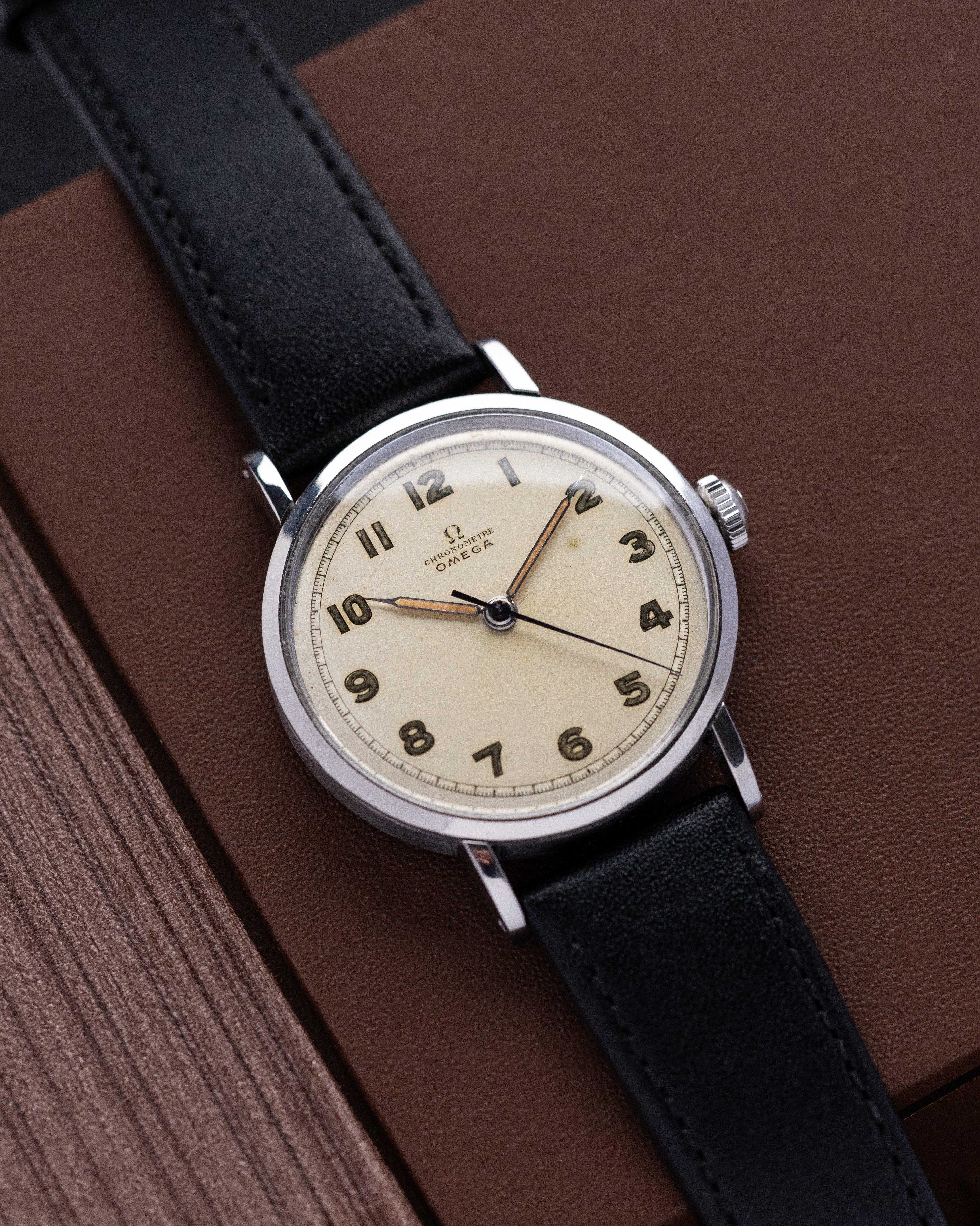 Vintage Omega Chronometer,Rare Ref. 2410 - 1, Radium Dial, Cal. 30T2 RG from 1944 - DuMarko