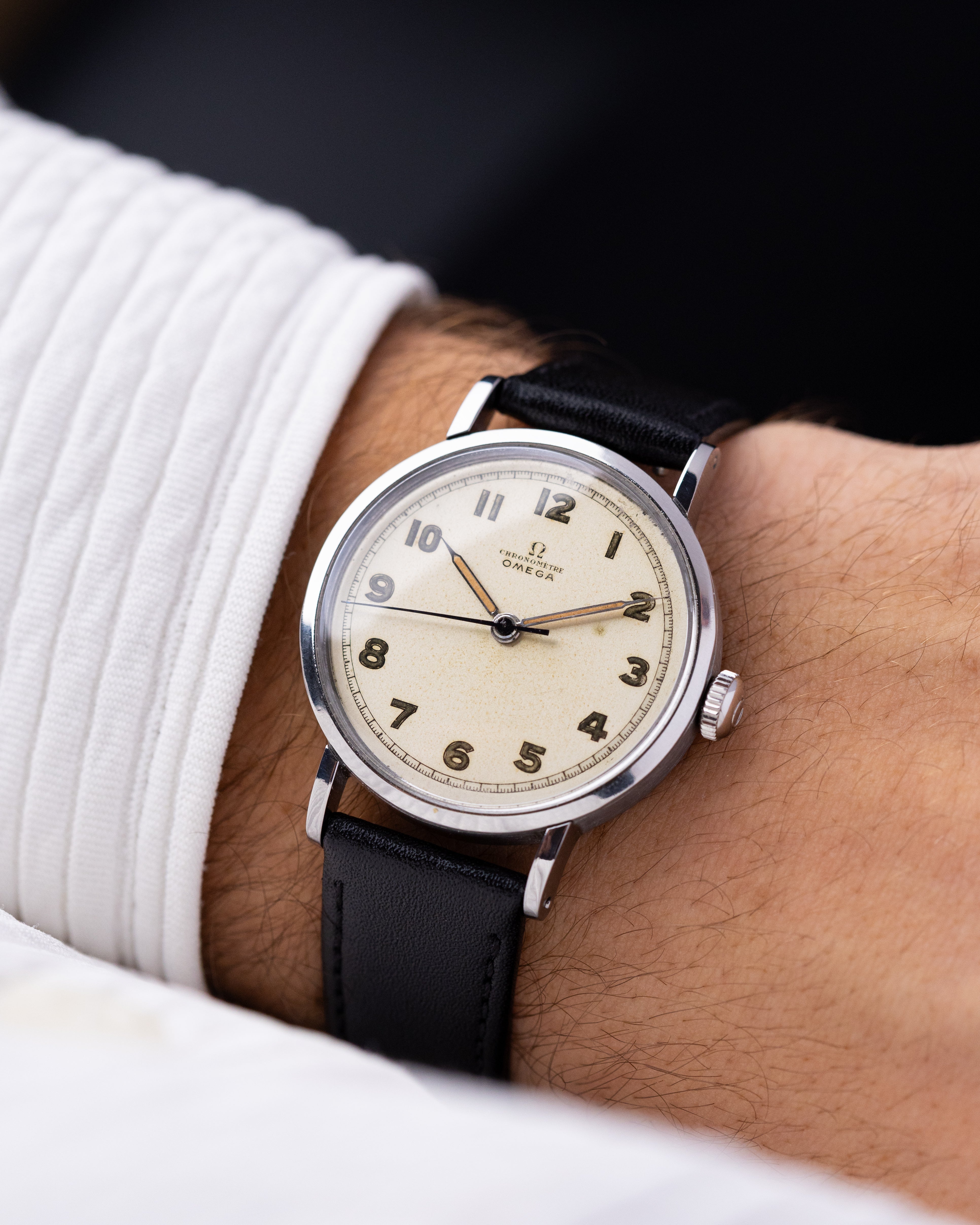 Vintage Omega Chronometer,Rare Ref. 2410 - 1, Radium Dial, Cal. 30T2 RG from 1944 - DuMarko