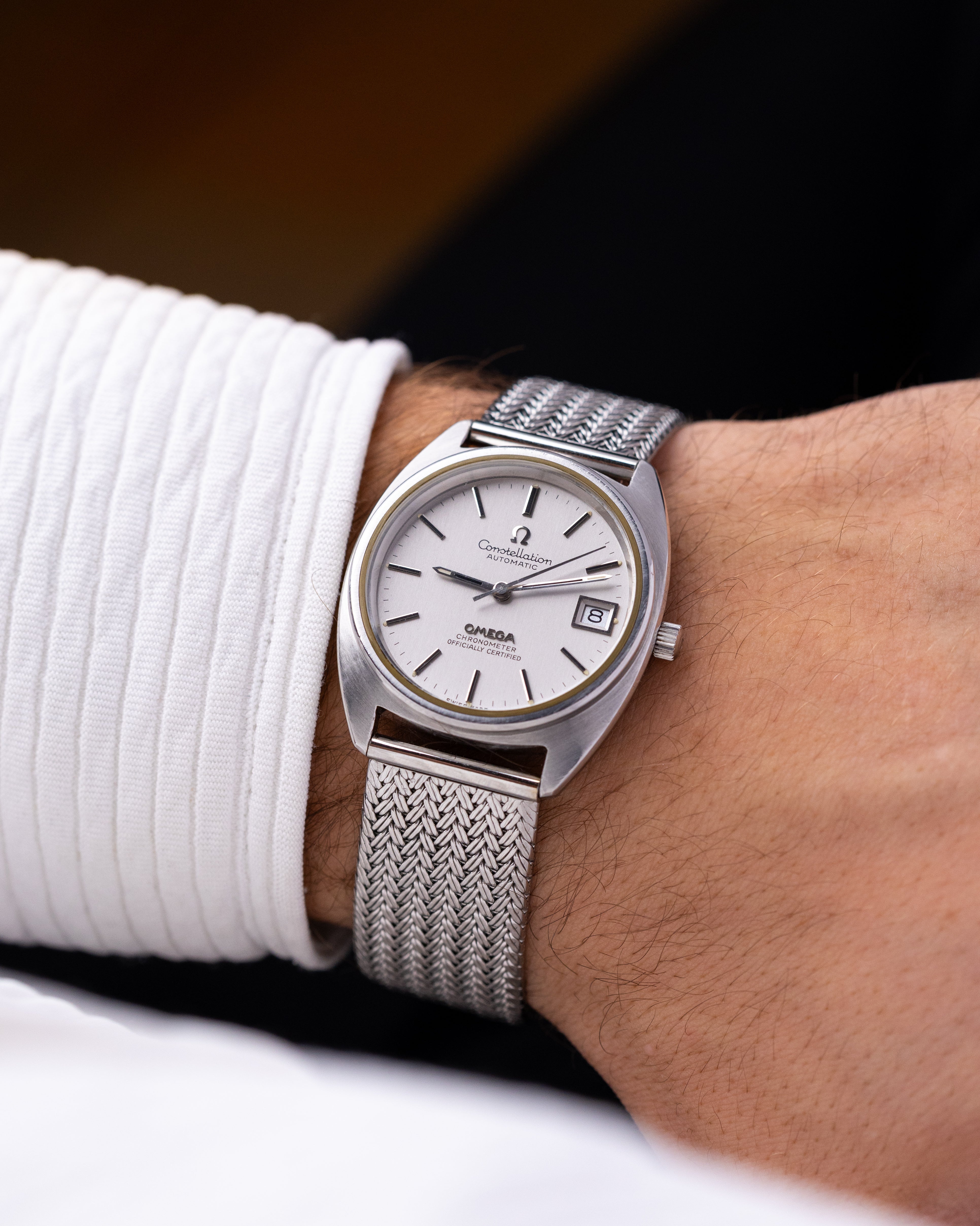 Vintage Omega Constellation Automatic Chronometer, C - shaped brushed case, Cal. 1011 from 1970's - DuMarko