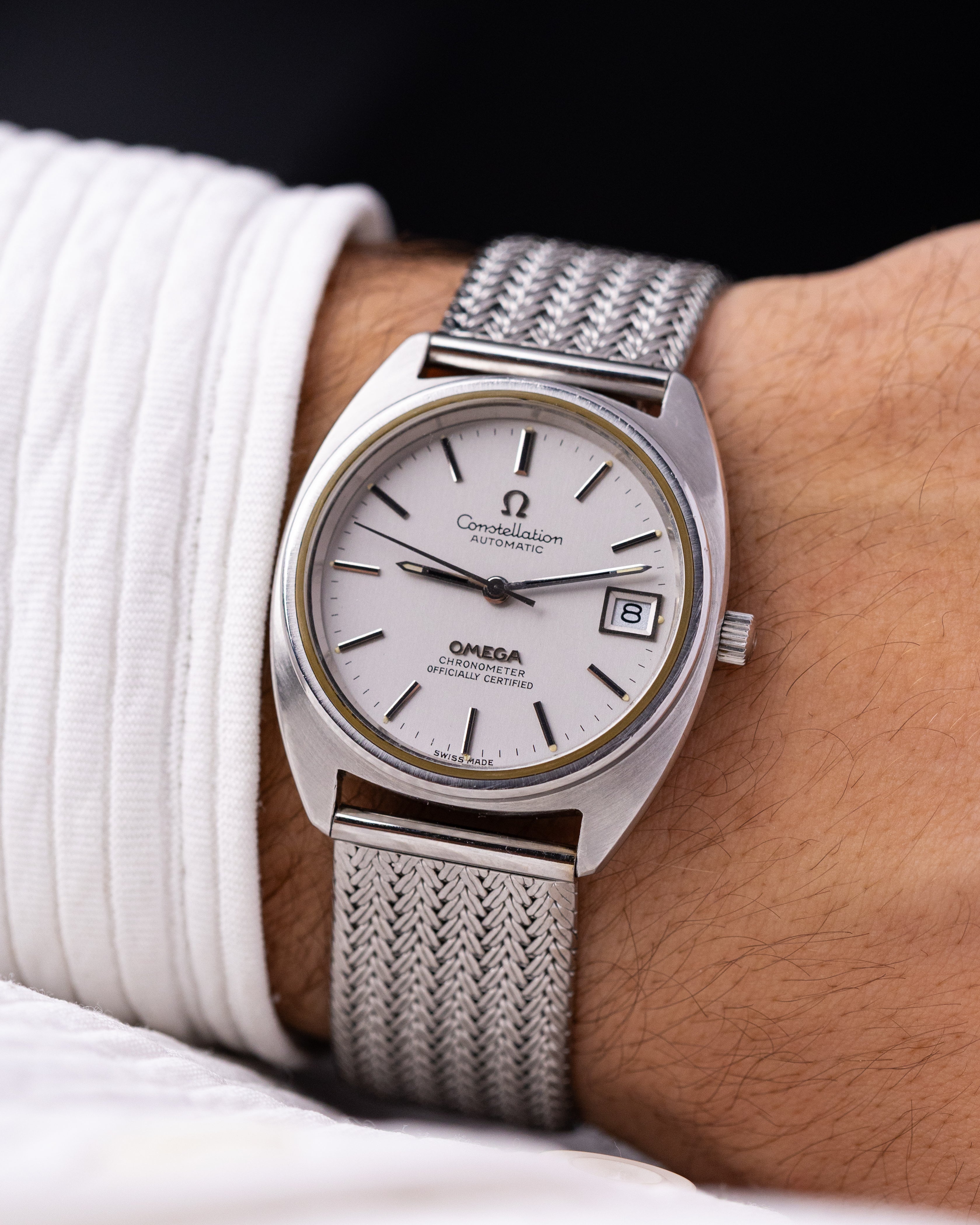 Vintage Omega Constellation Automatic Chronometer, C - shaped brushed case, Cal. 1011 from 1970's - DuMarko