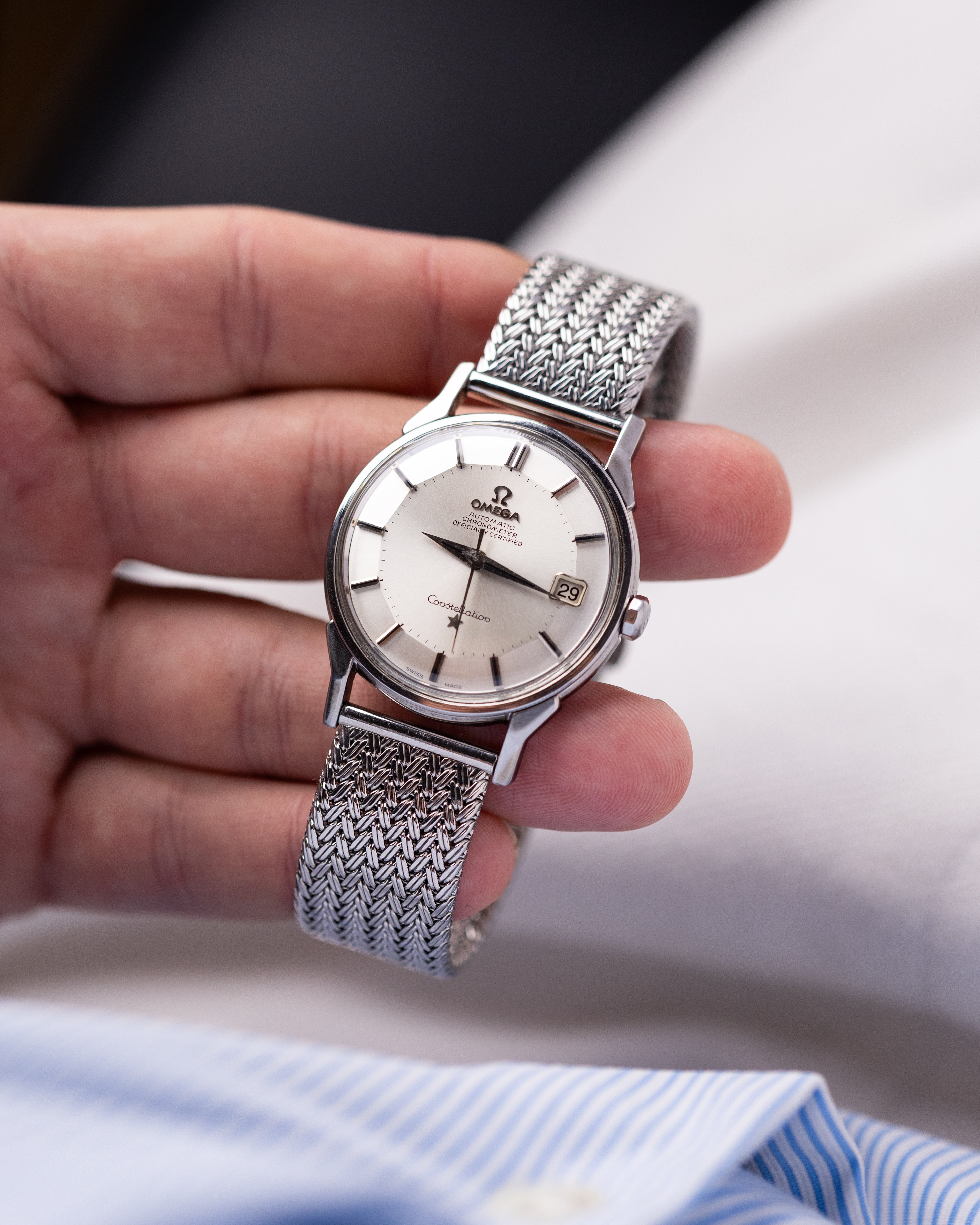 Vintage Omega Constellation Automatic Chronometer, Dog legs lugs, Pie Pan Dial from 1966 - DuMarko