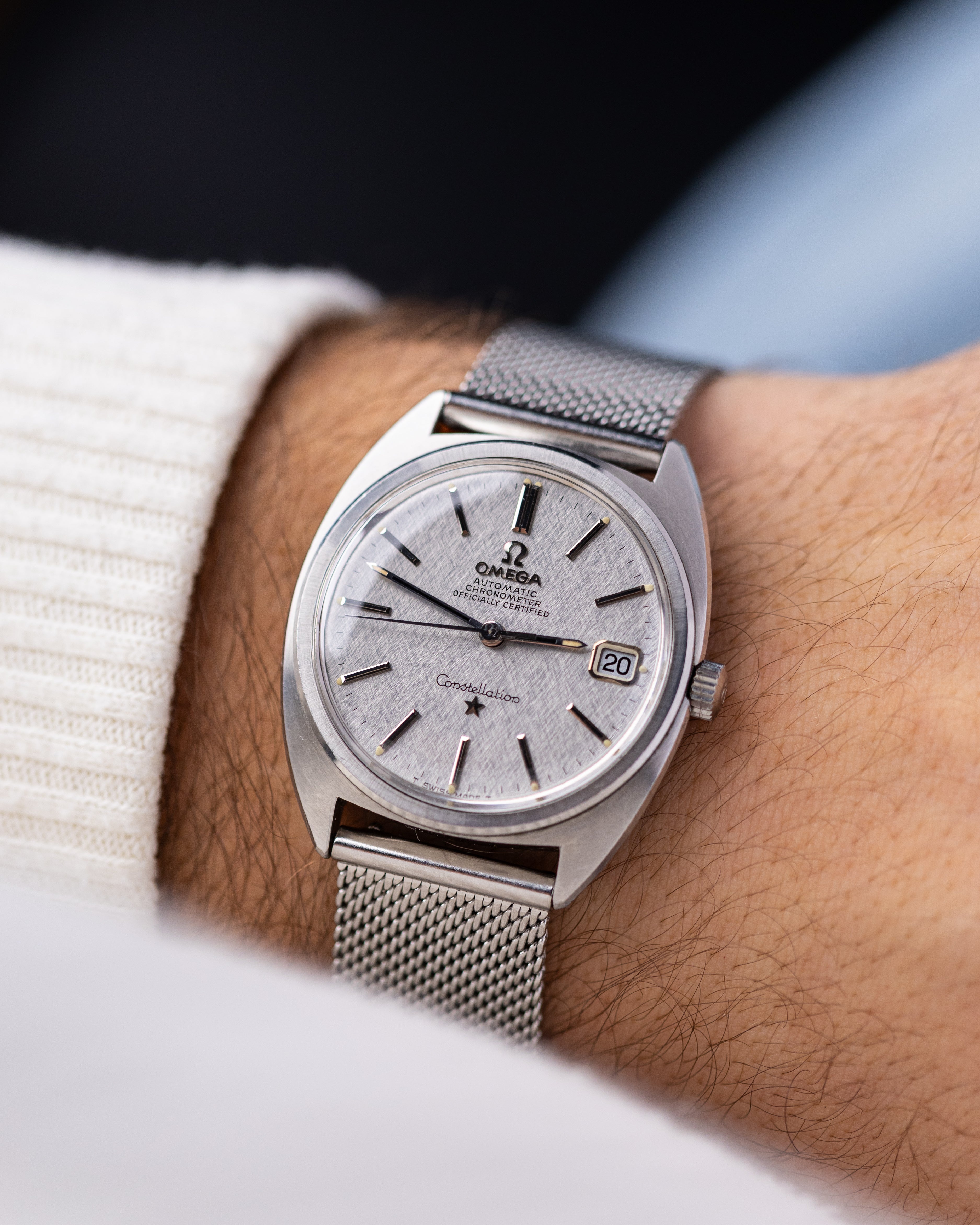 Vintage Omega Constellation C - shape, Cal. 564, Date Window, Rare "Frosty" Dial from 1960's - DuMarko