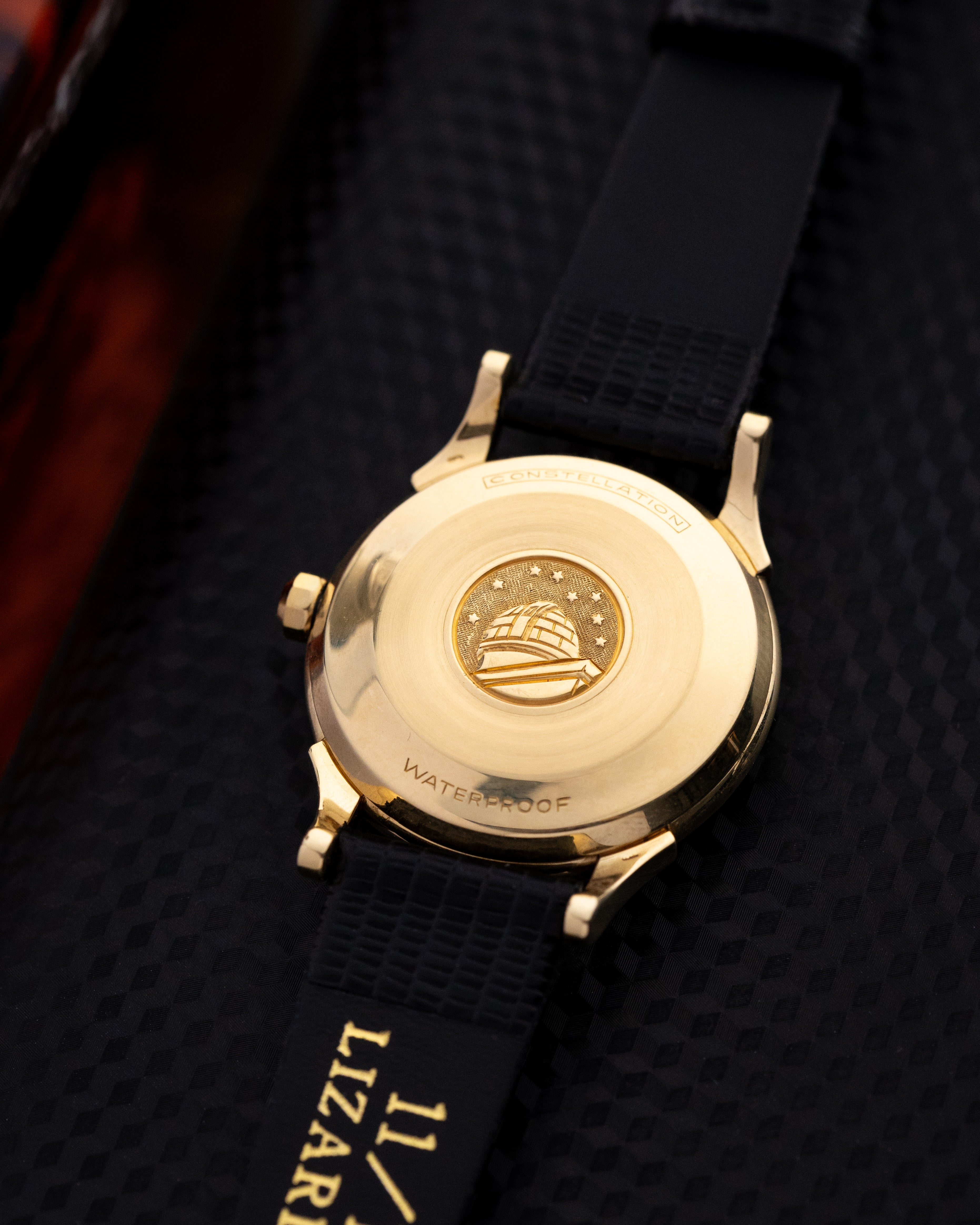 Vintage Omega Constellation, Ref. 2852/2853 SC, Solid 18K Gold Case, Black Crosshair Dial, 1956 Cal. 505 - DuMarko