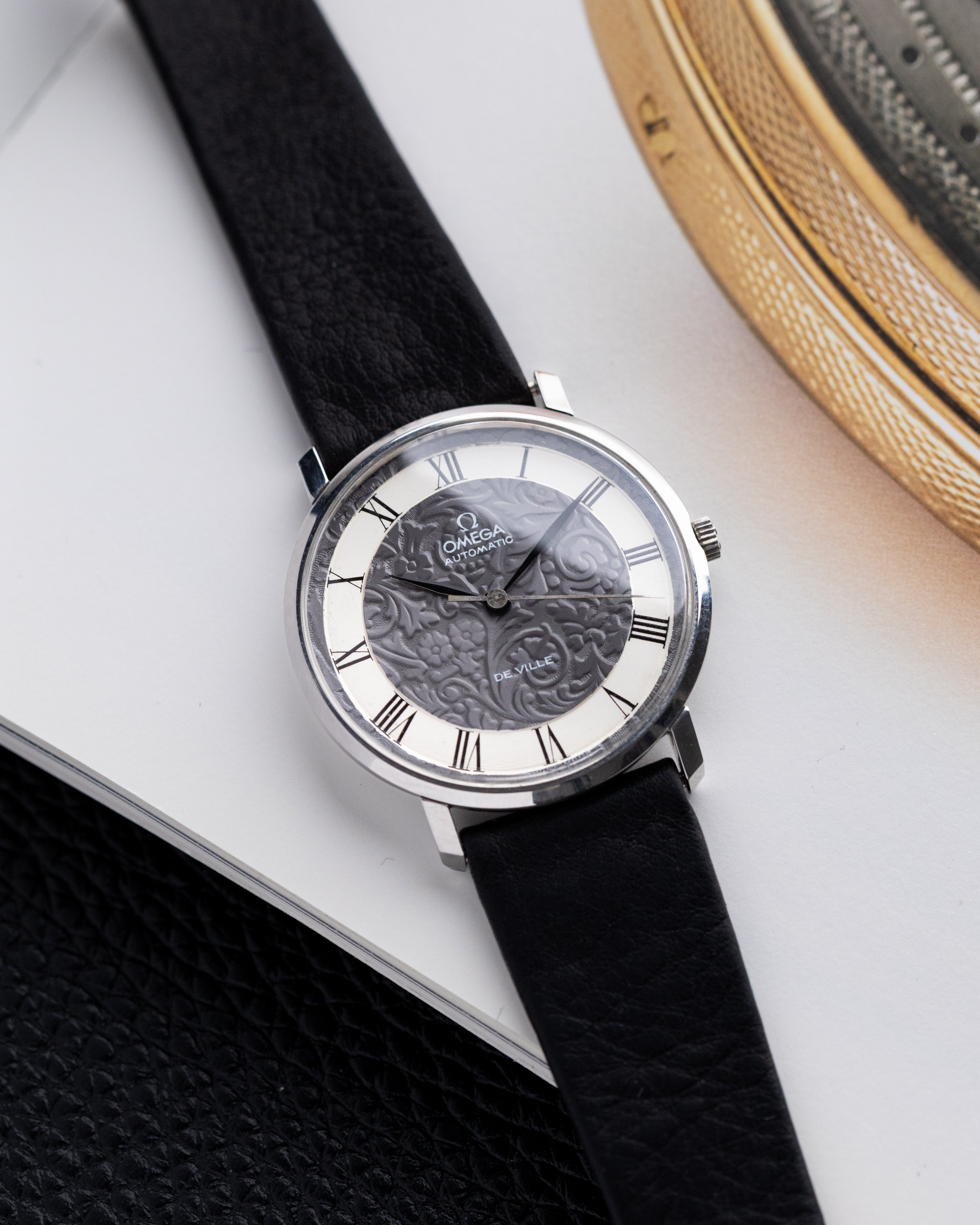 Vintage Omega De Ville Automatic, NOS, Rare Floral Two - tone Guilloché Dial Cal. 711 - DuMarko