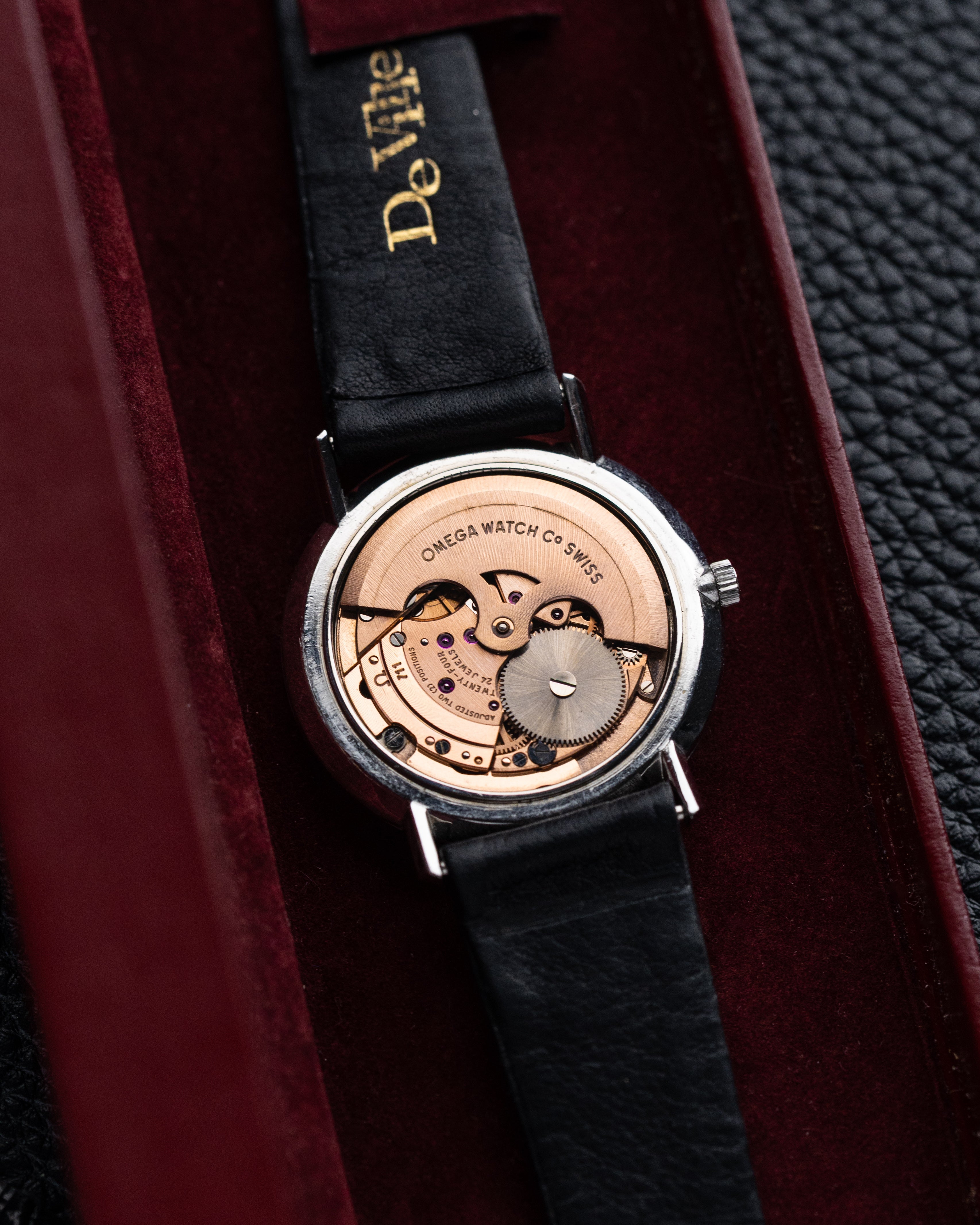 Vintage Omega De Ville Automatic, NOS, Rare Floral Two - tone Guilloché Dial Cal. 711 - DuMarko