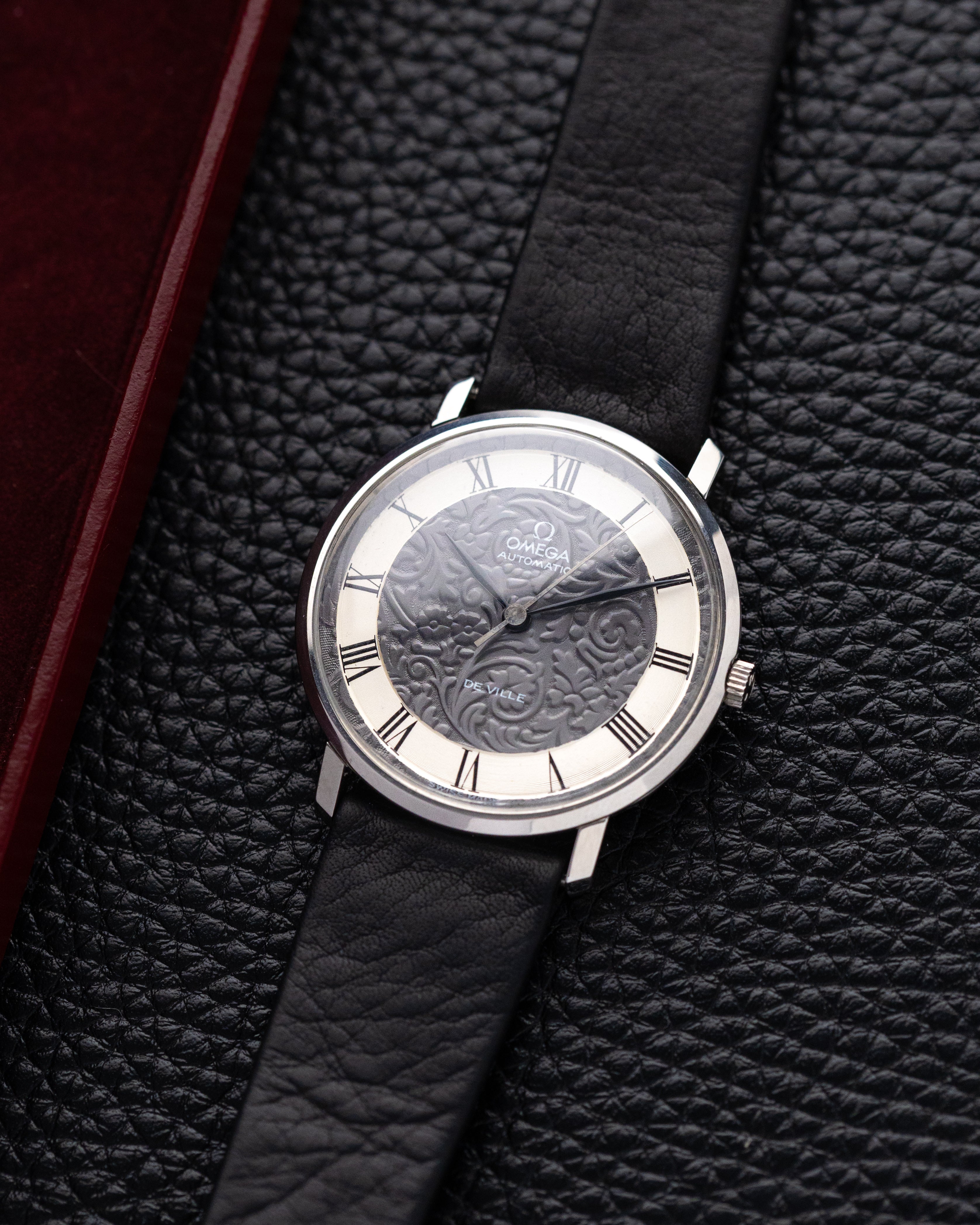 Vintage Omega De Ville Automatic, NOS, Rare Floral Two - tone Guilloché Dial Cal. 711 - DuMarko