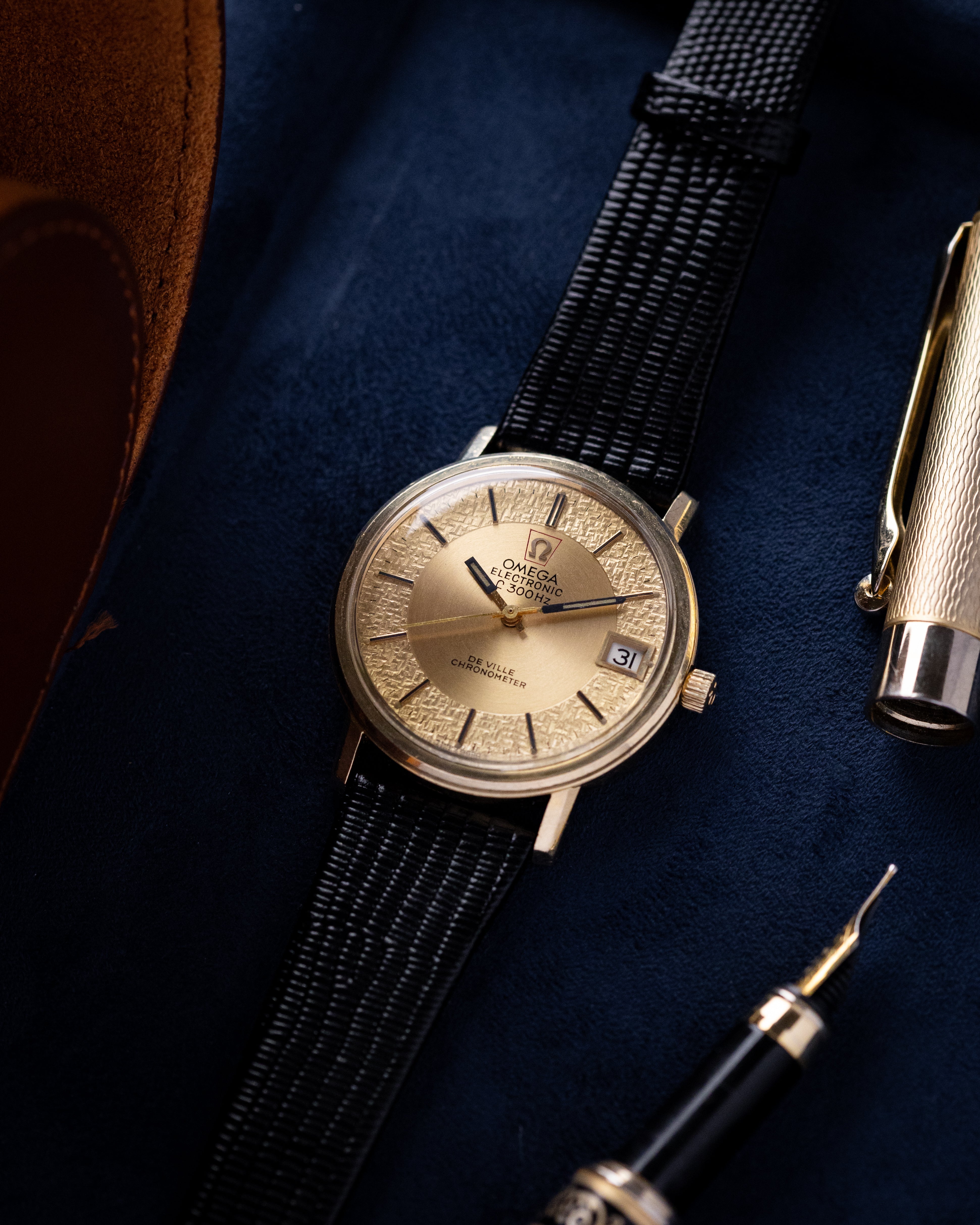 Vintage Omega De Ville Electronic F300Hz Chronometer Ref. 198.0032, Guilloché Dial c.1970s - DuMarko