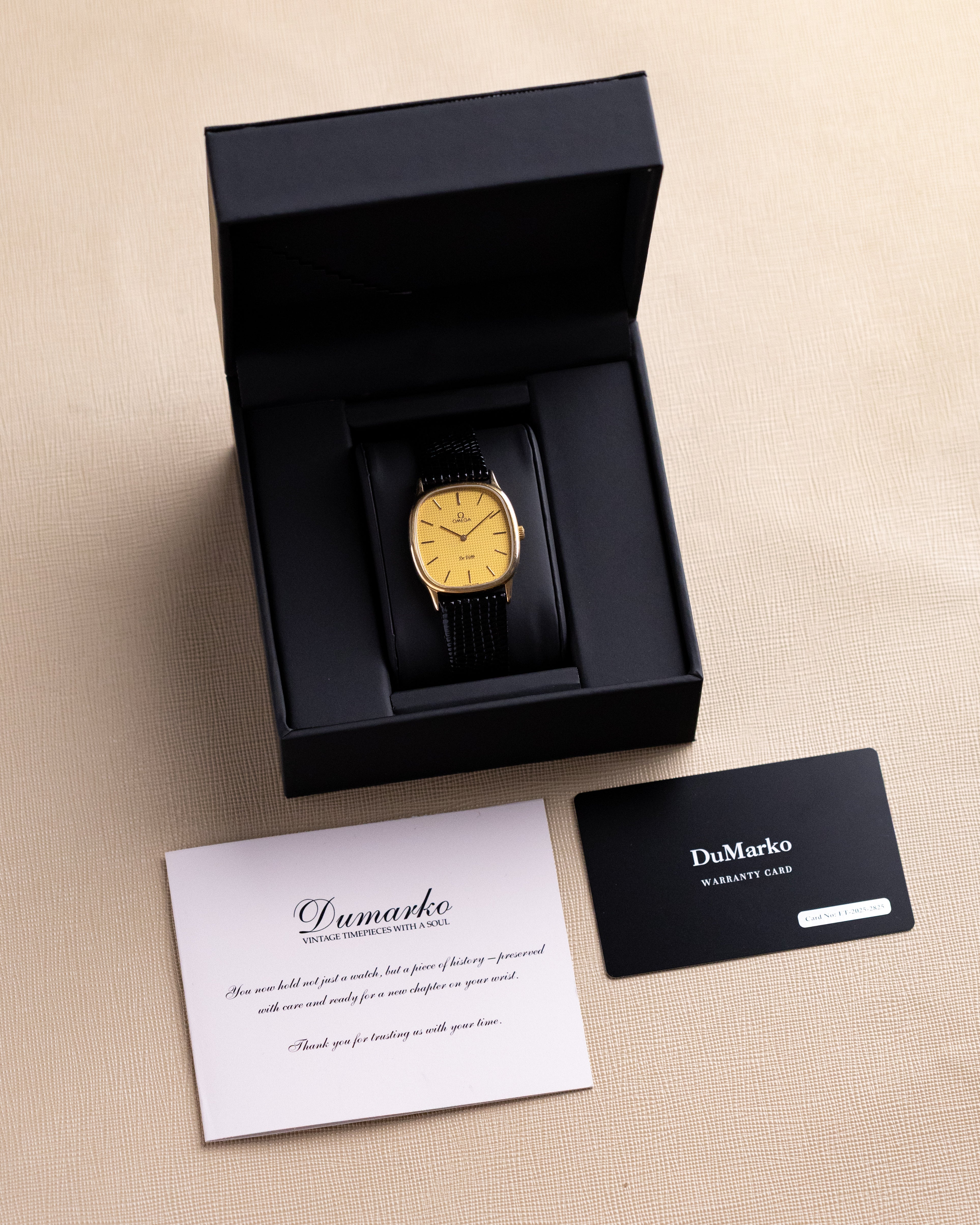 Vintage Omega De Ville Ellipse “TV Case” Ref. 111.0153, Gold - Filled, Cal. 625 from 1978 - DuMarko