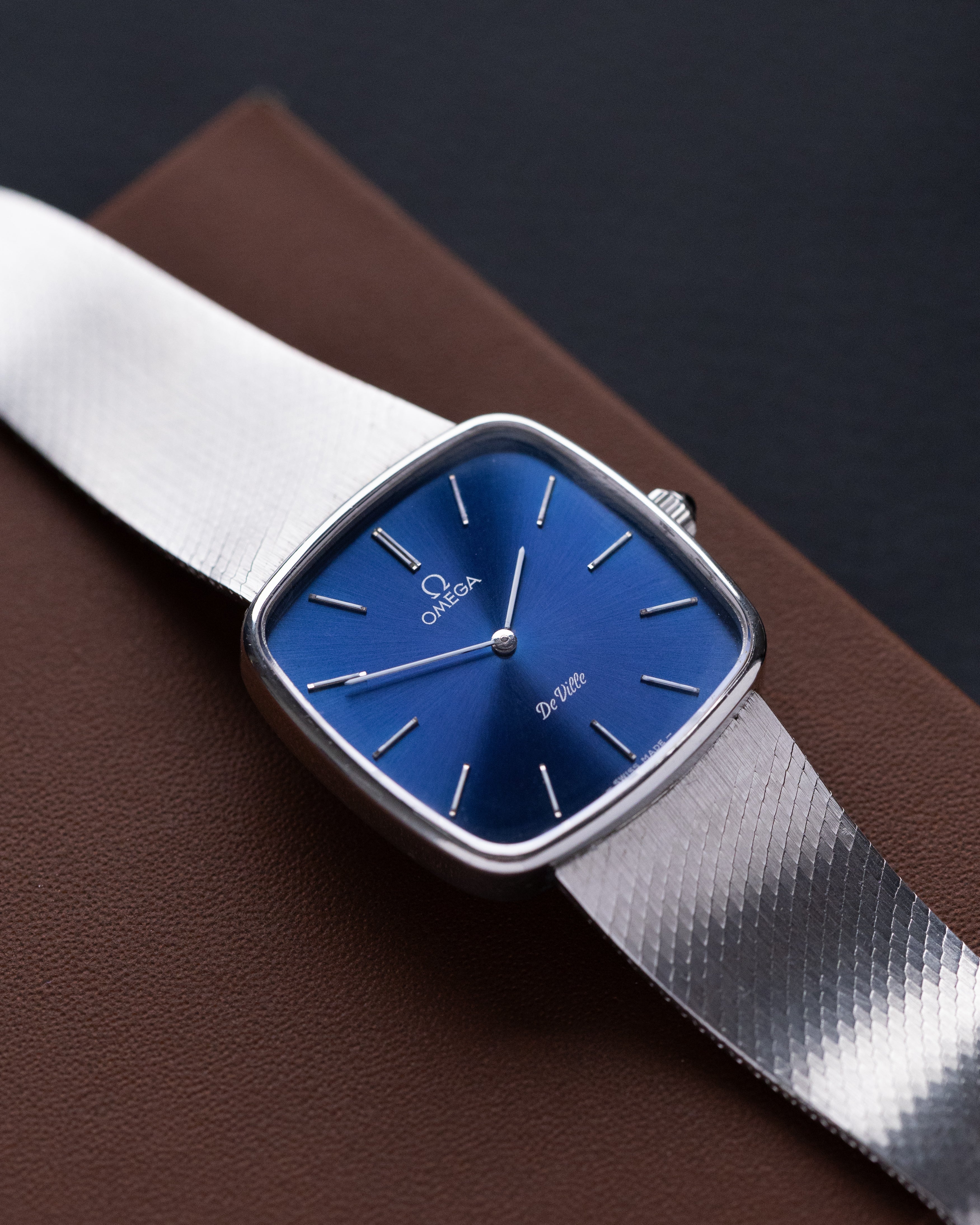 Vintage Omega De Ville Royal Blue Dial Mechanical Watch Cal. 625, Swiss Made - DuMarko