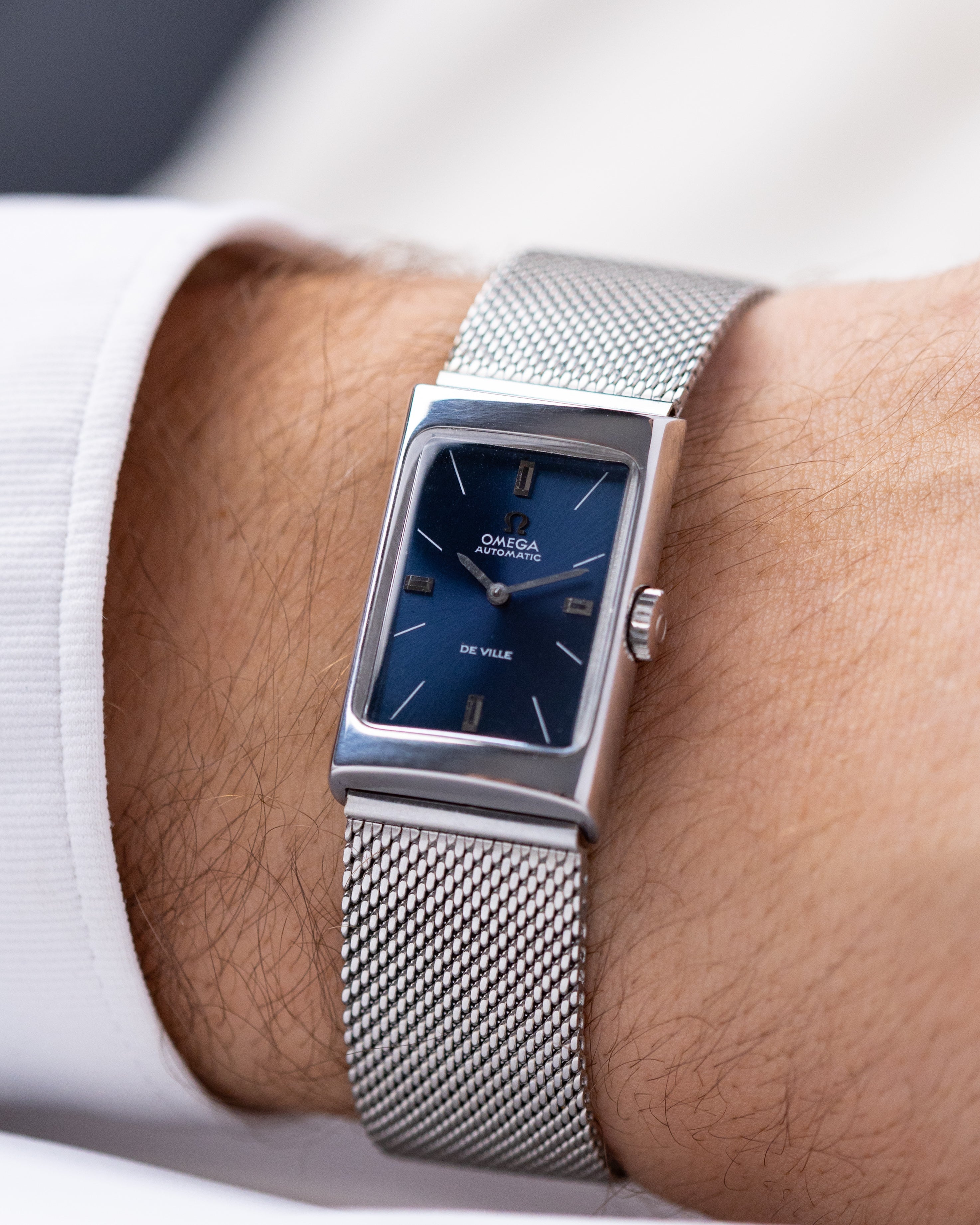 Vintage Omega De Ville, Sunburst Midnight Blue Dial, Automatic Cal. 671 from 1960’s - DuMarko