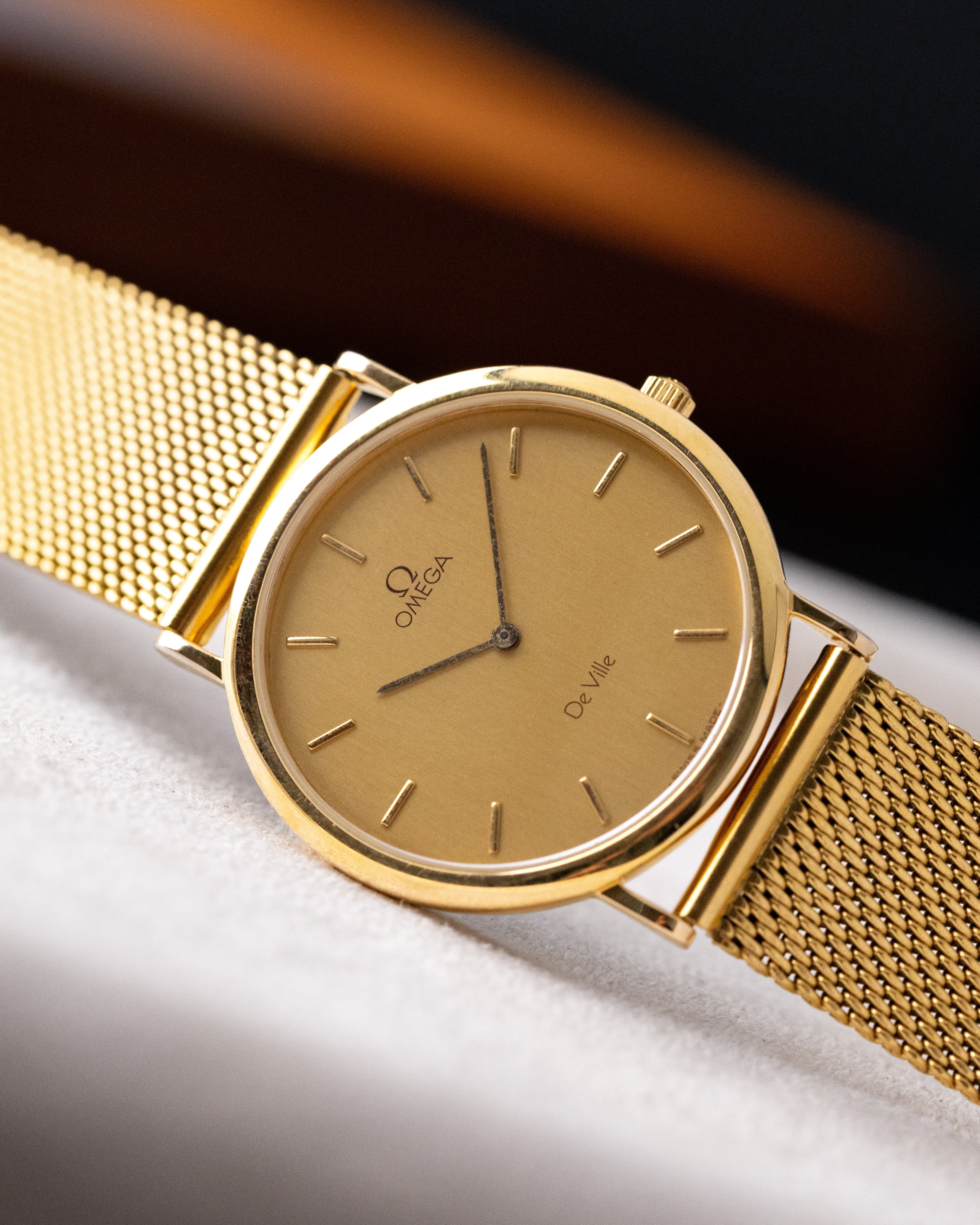 Vintage Omega De Ville, Ultra Thin. Case, Ref. 195.0075.2, Quartz Cal. 1378 from 1980's - DuMarko