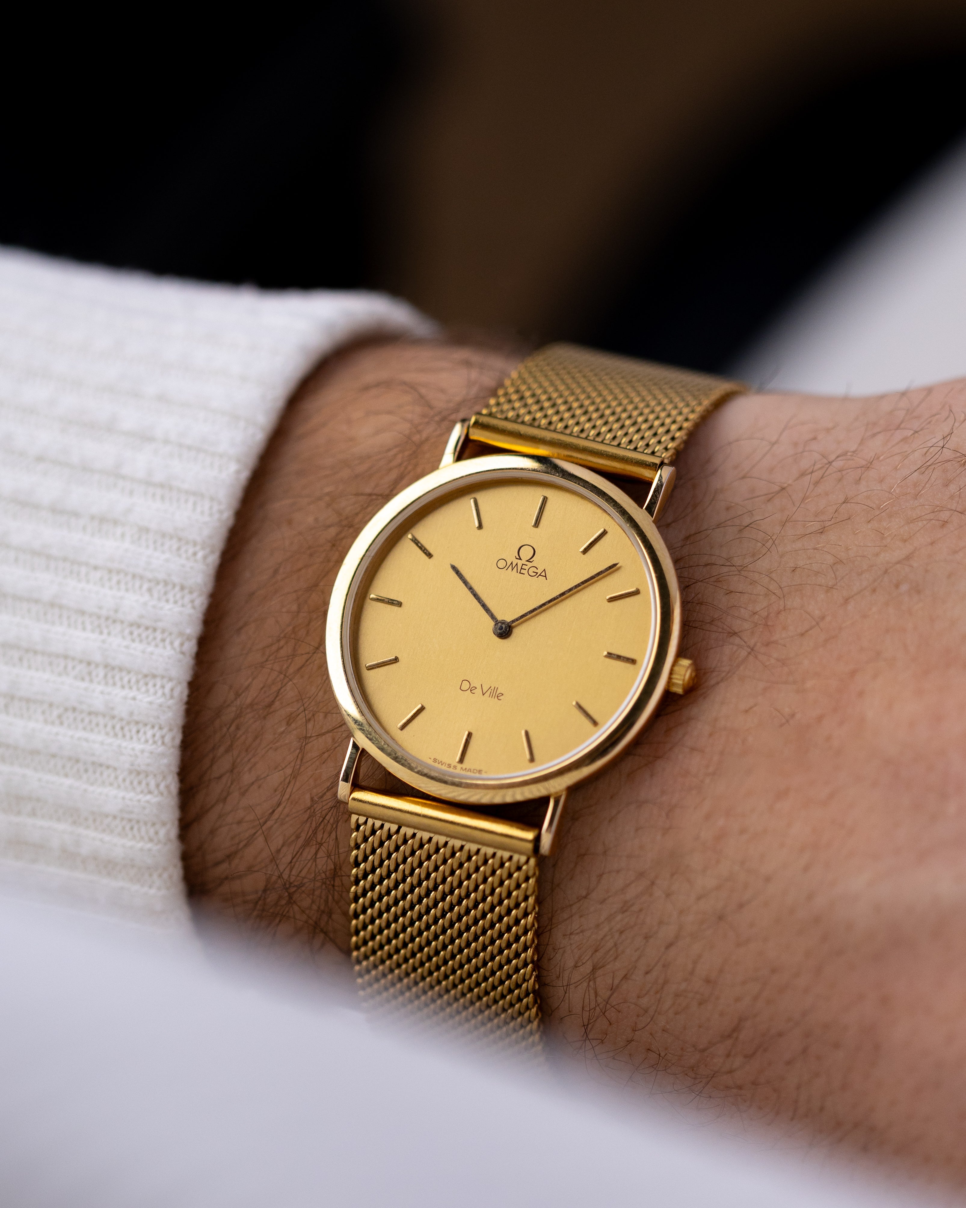 Vintage Omega De Ville, Ultra Thin. Case, Ref. 195.0075.2, Quartz Cal. 1378 from 1980's - DuMarko