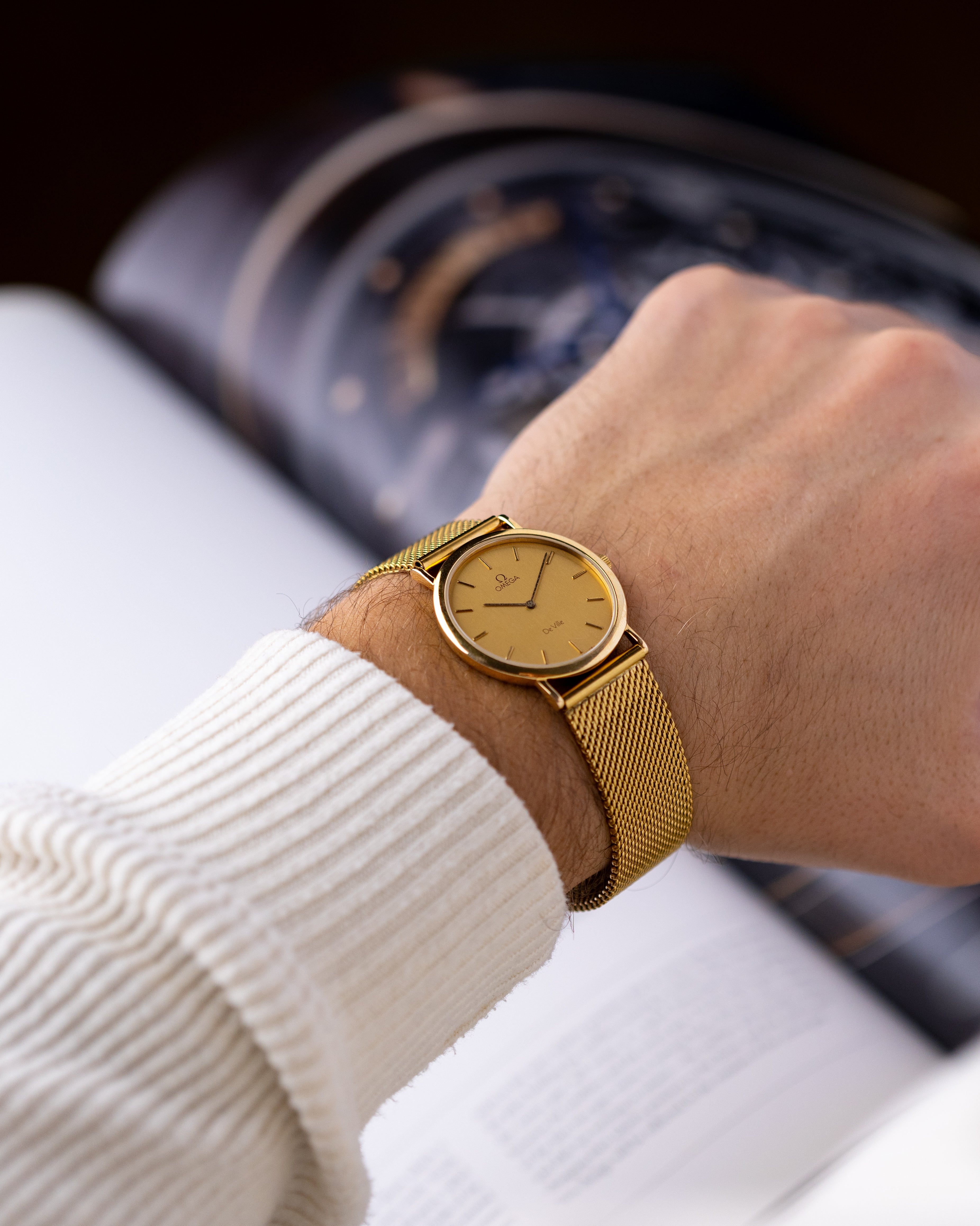 Vintage Omega De Ville, Ultra Thin. Case, Ref. 195.0075.2, Quartz Cal. 1378 from 1980's - DuMarko