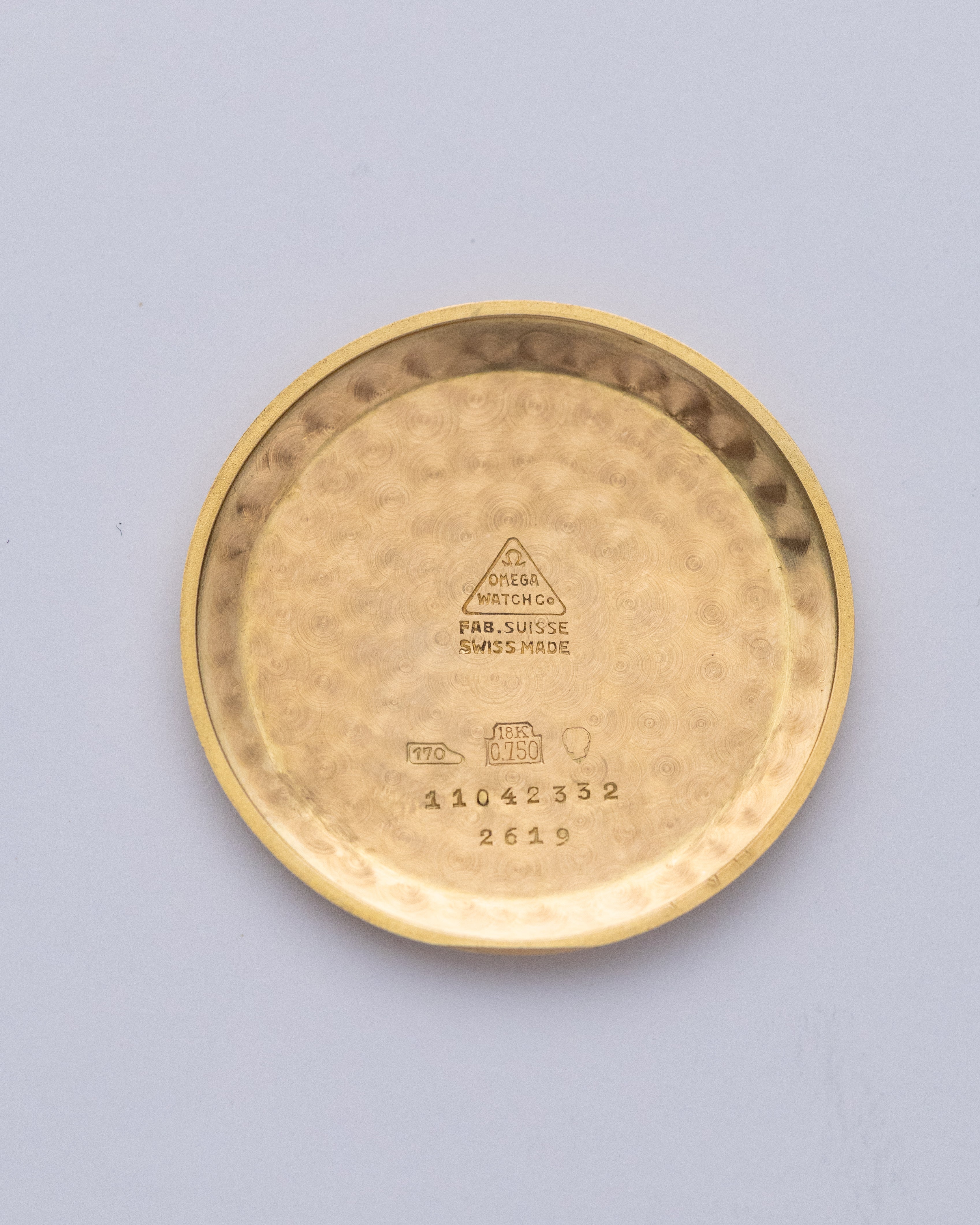 Vintage Omega Genève Two - tone Crosshair Dial, Ref. 2619, 18K Solid Gold Case from 1950 - DuMarko