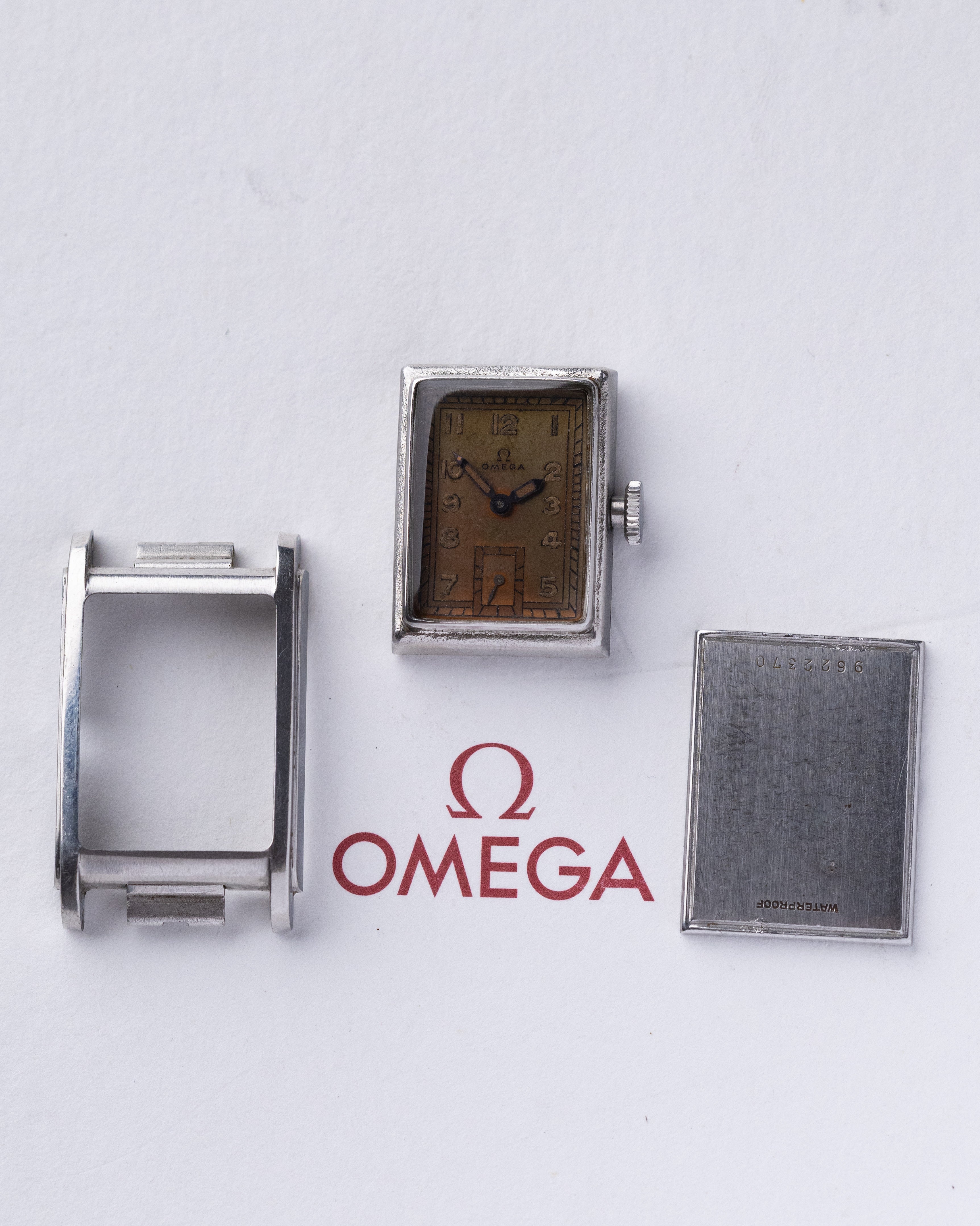 Vintage Omega Marine Standard CK 3635 Swiss Watch, Cal. T17 Movement, Bronze Patina Dial from 1939 - DuMarko