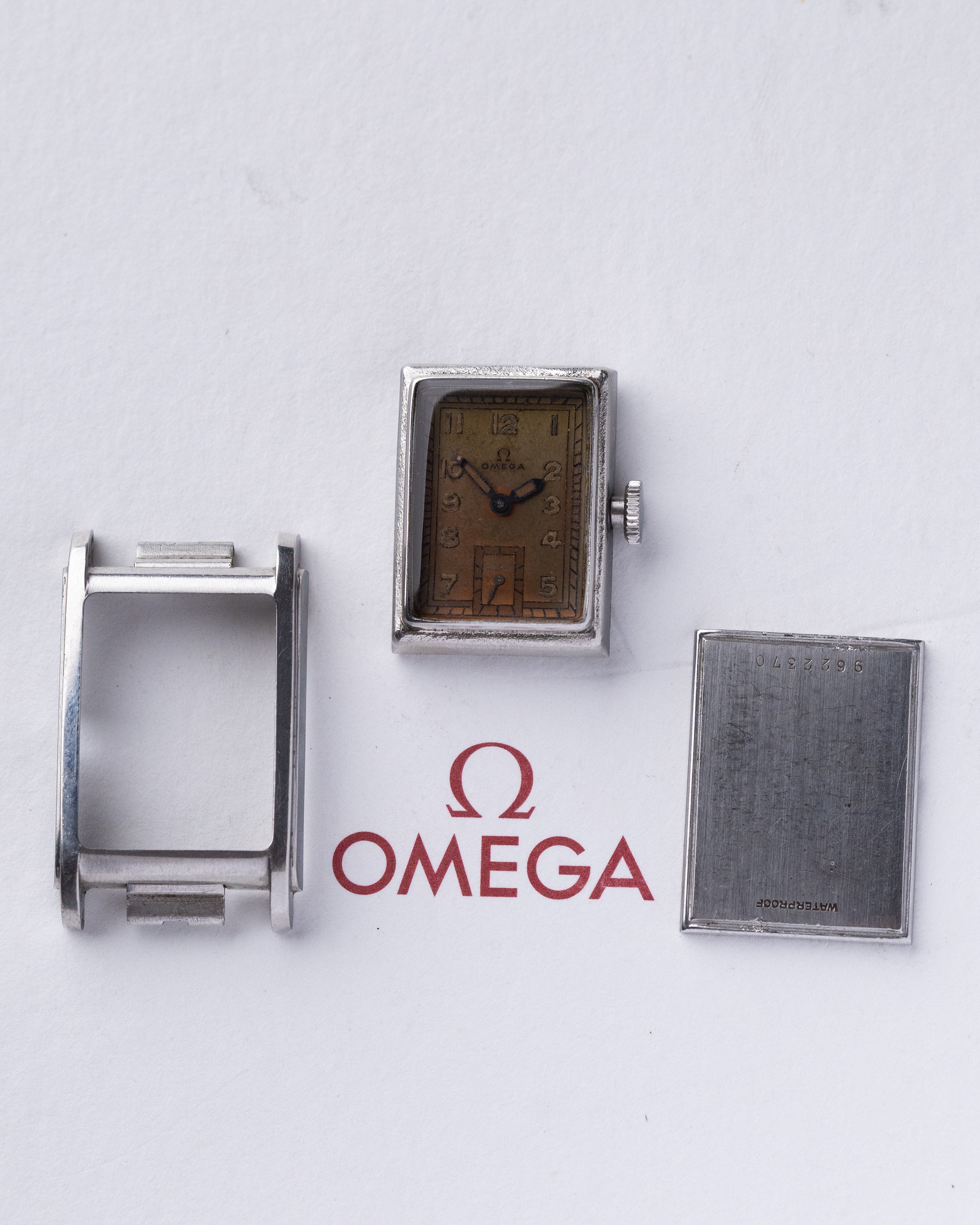 Vintage Omega Marine Standard CK 3635 Swiss Watch, Cal. T17 Movement, Bronze Patina Dial from 1939 - DuMarko