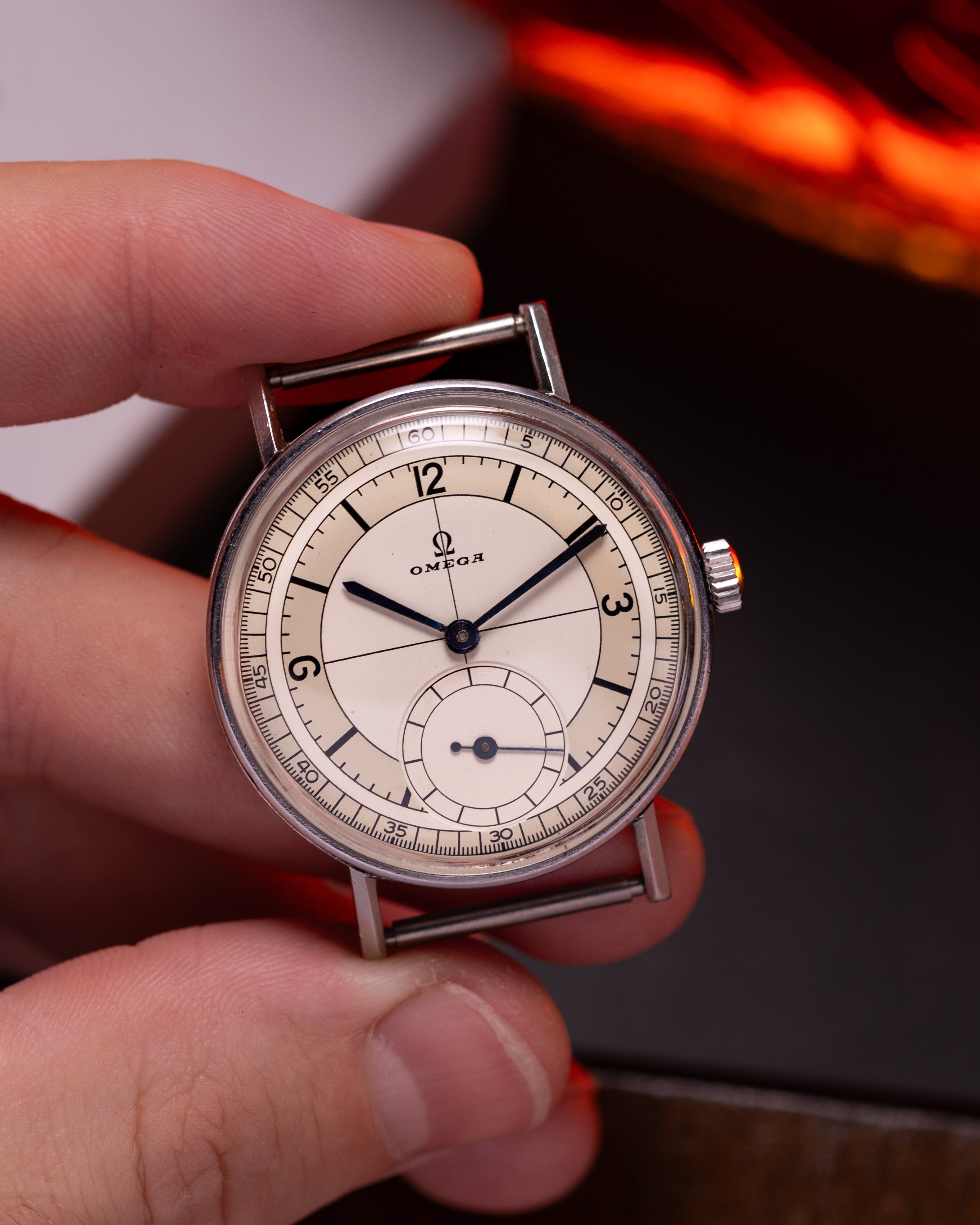 Vintage Omega Sector dial, 1930s, 35 mm - VintageDuMarko