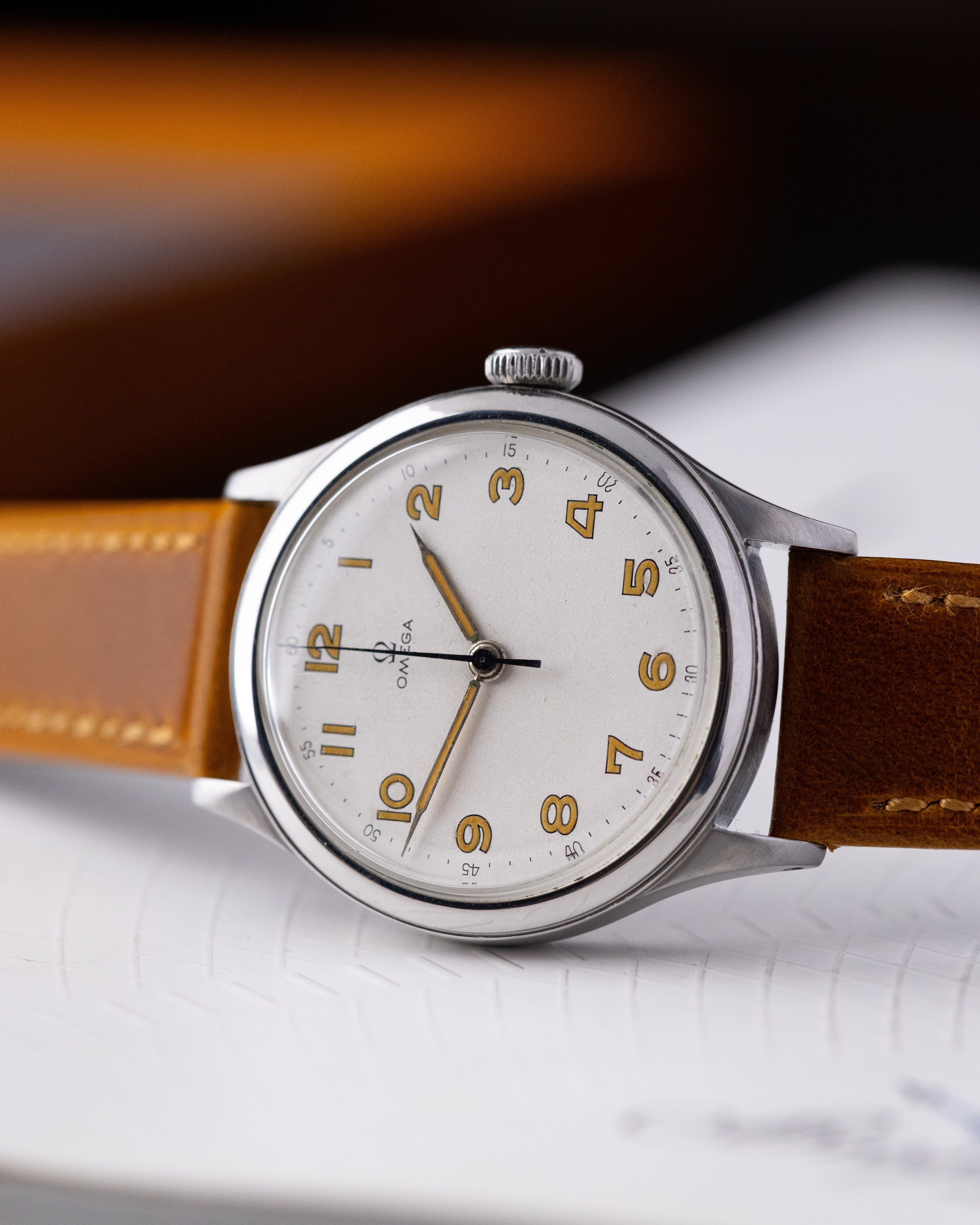 Vintage Omega Swiss Military Watch, Ref. 2179/5, Cal. 30T2 from 1944 - DuMarko