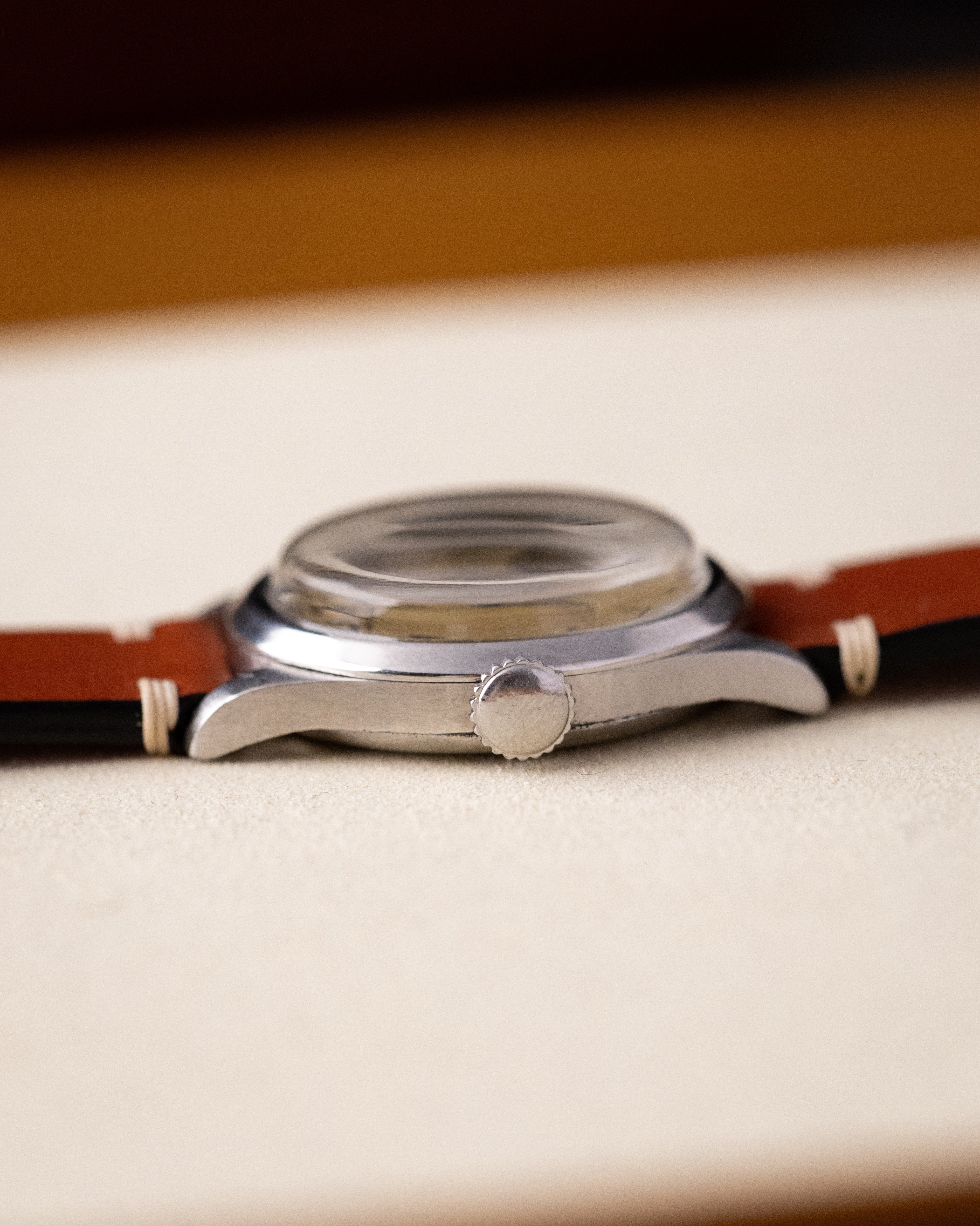 Vintage Omega Swiss Watch, Cal. 26.5 SOB T2, Cream Patina Dial from 1930's - DuMarko