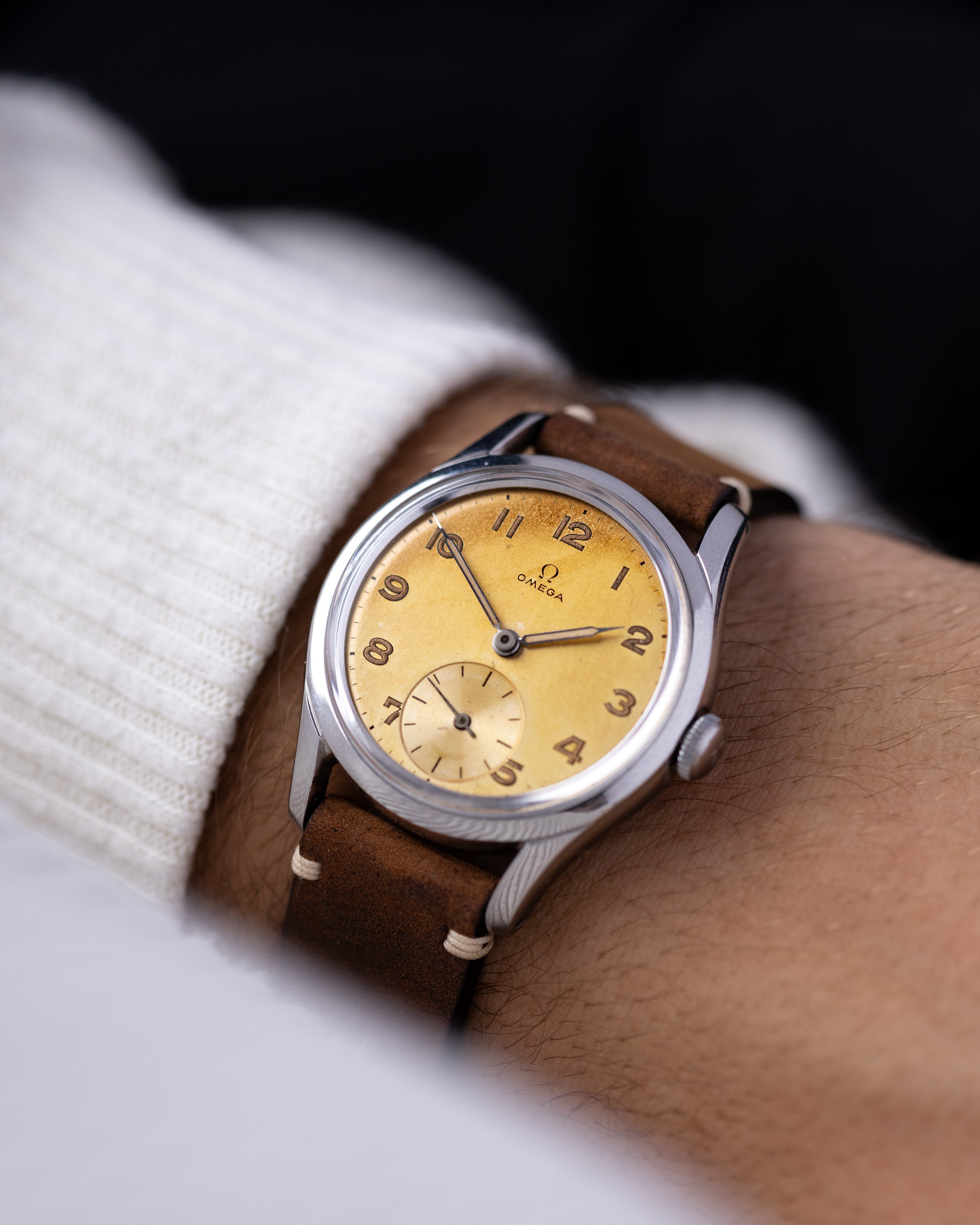 Vintage Omega Swiss watch, Rare Tropical Patina, Cal. 266, Ref. 2639 from 1950's - DuMarko