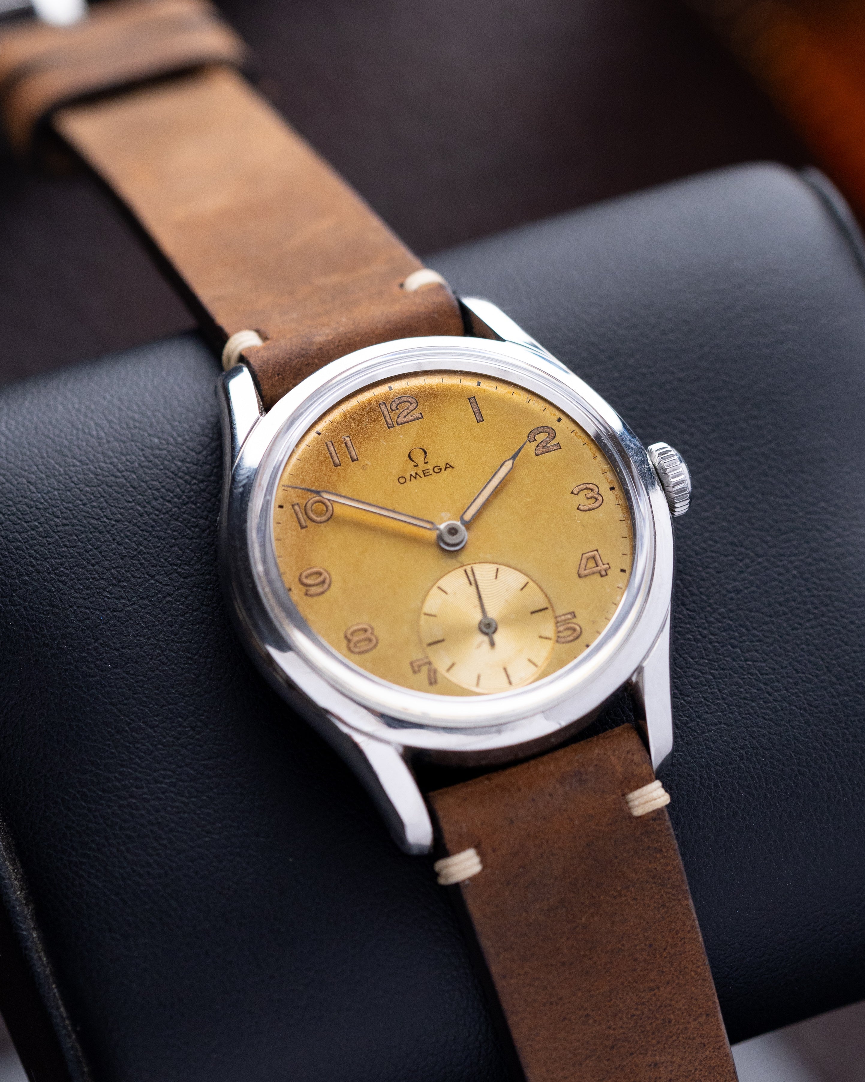 Vintage Omega Swiss watch, Rare Tropical Patina, Cal. 266, Ref. 2639 from 1950's - DuMarko