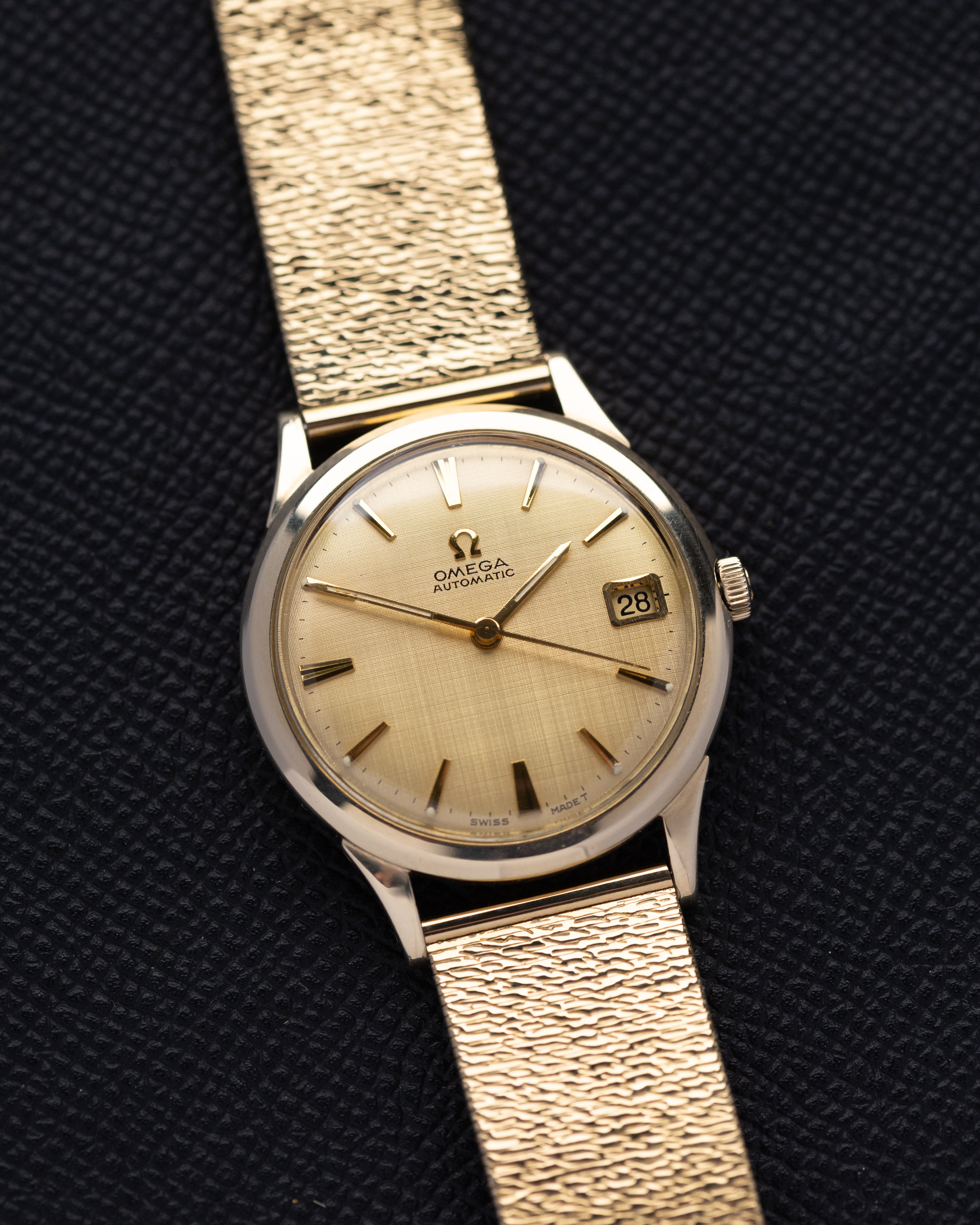 Vintage Omega Swiss Watch, Ref. KL 6312, Golden Linen Dial, Cal. 560, U.S. Collection from 1964 - DuMarko