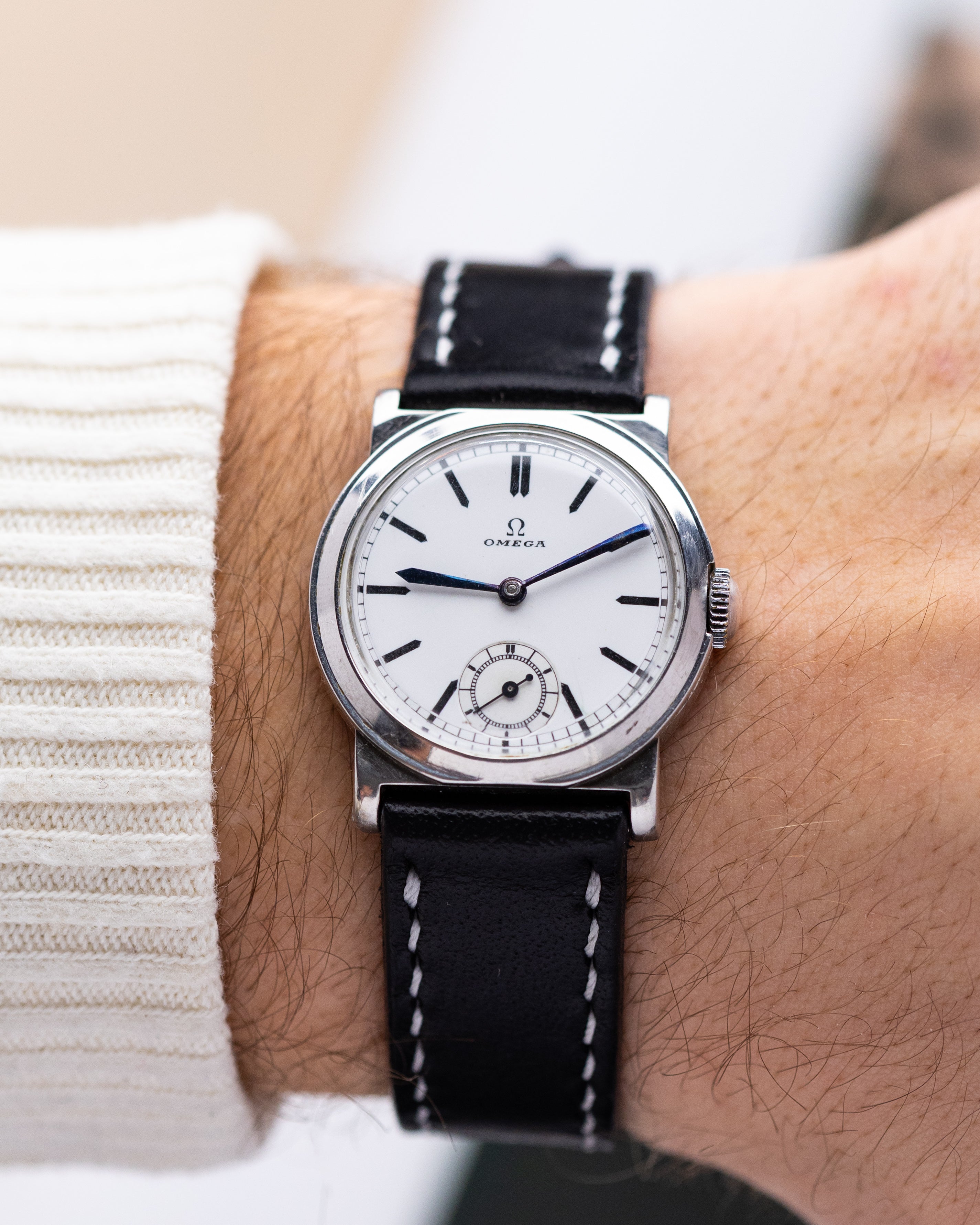 Vintage Omega Watch, Art Deco Style, Enamel dial , Cal. 26.5 SOB T2 - DuMarko