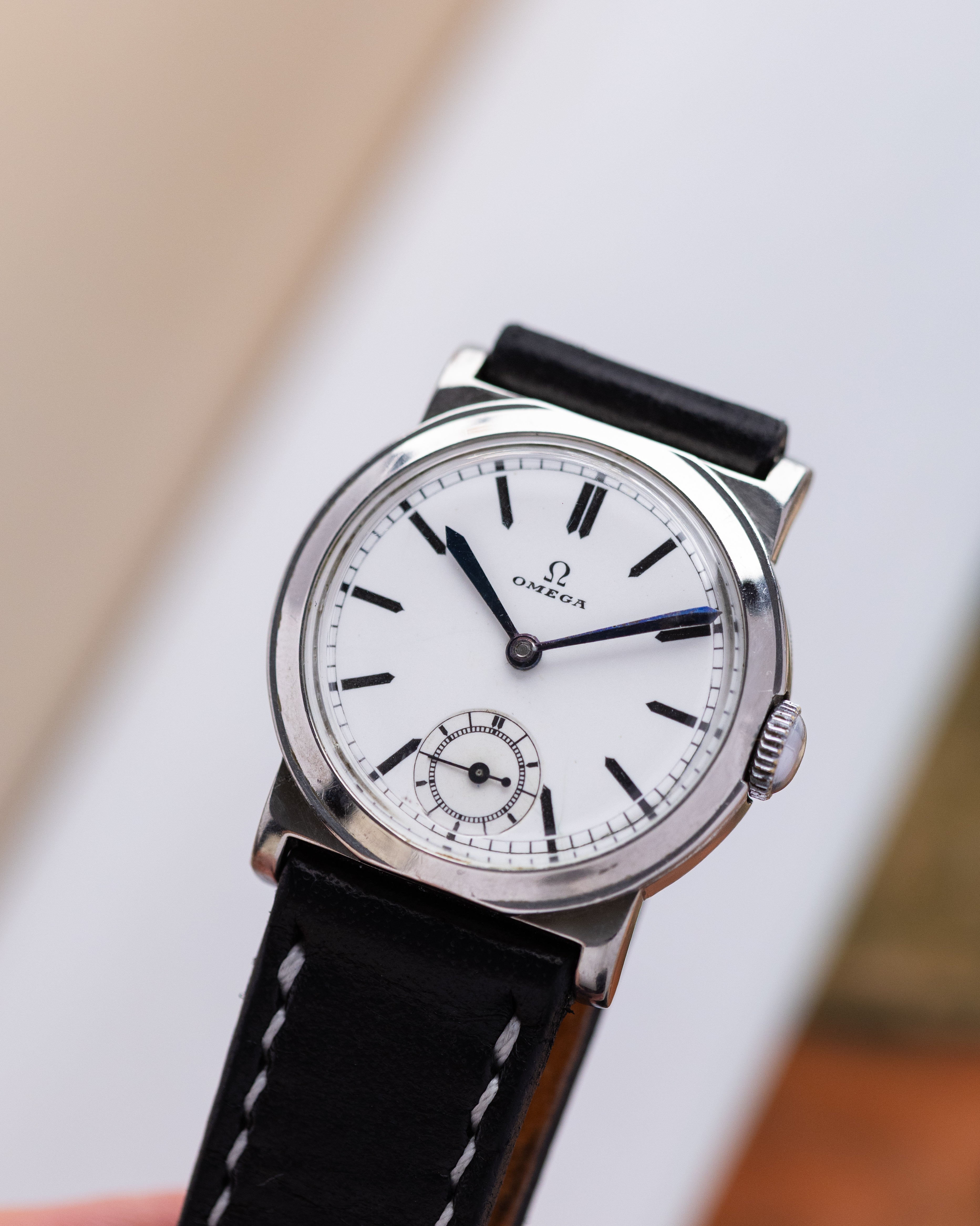 Vintage Omega Watch, Art Deco Style, Enamel dial , Cal. 26.5 SOB T2 - DuMarko