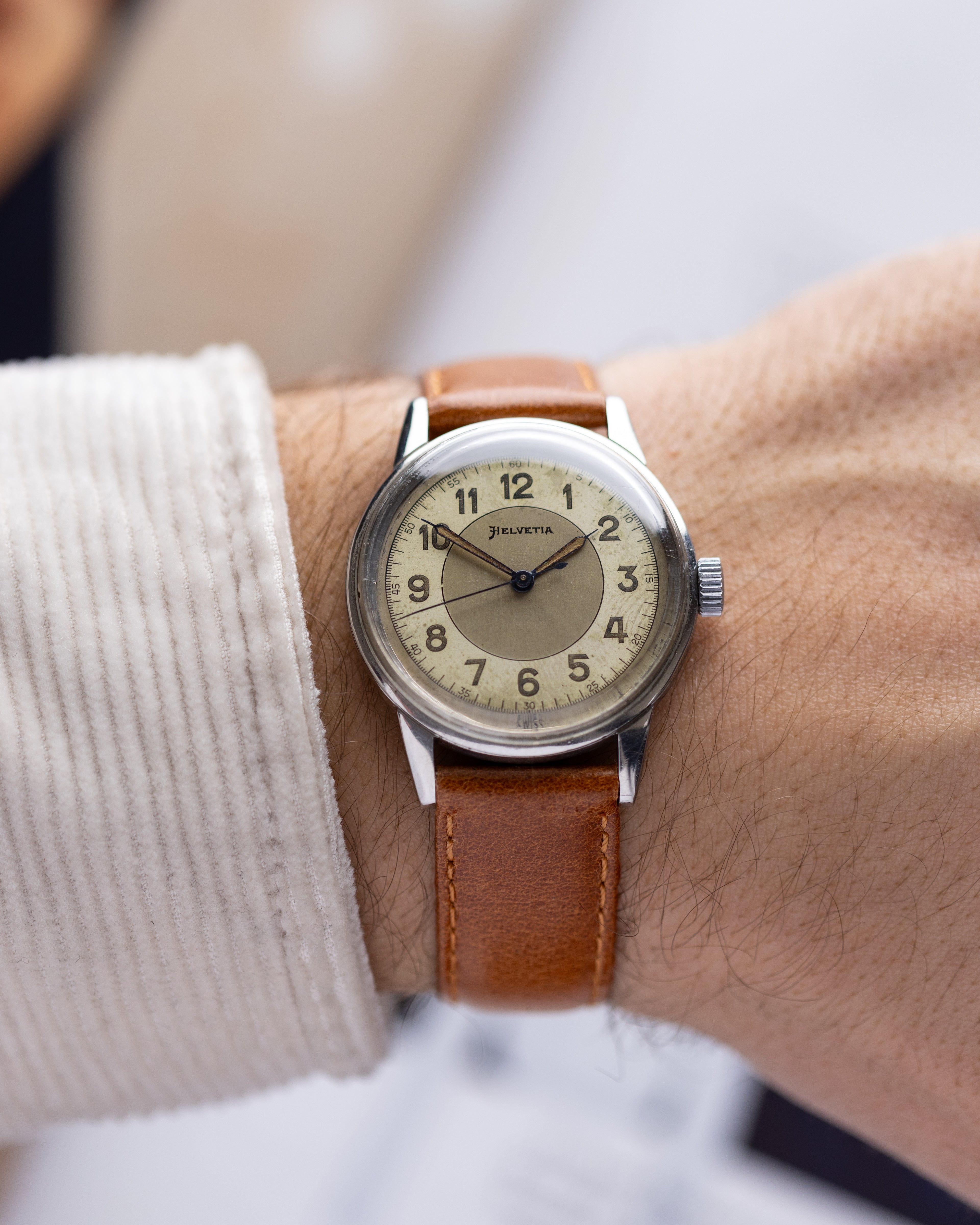 Vintage Pilot "Helvetia" watch, Aviators Military watch WW2 - DuMarko