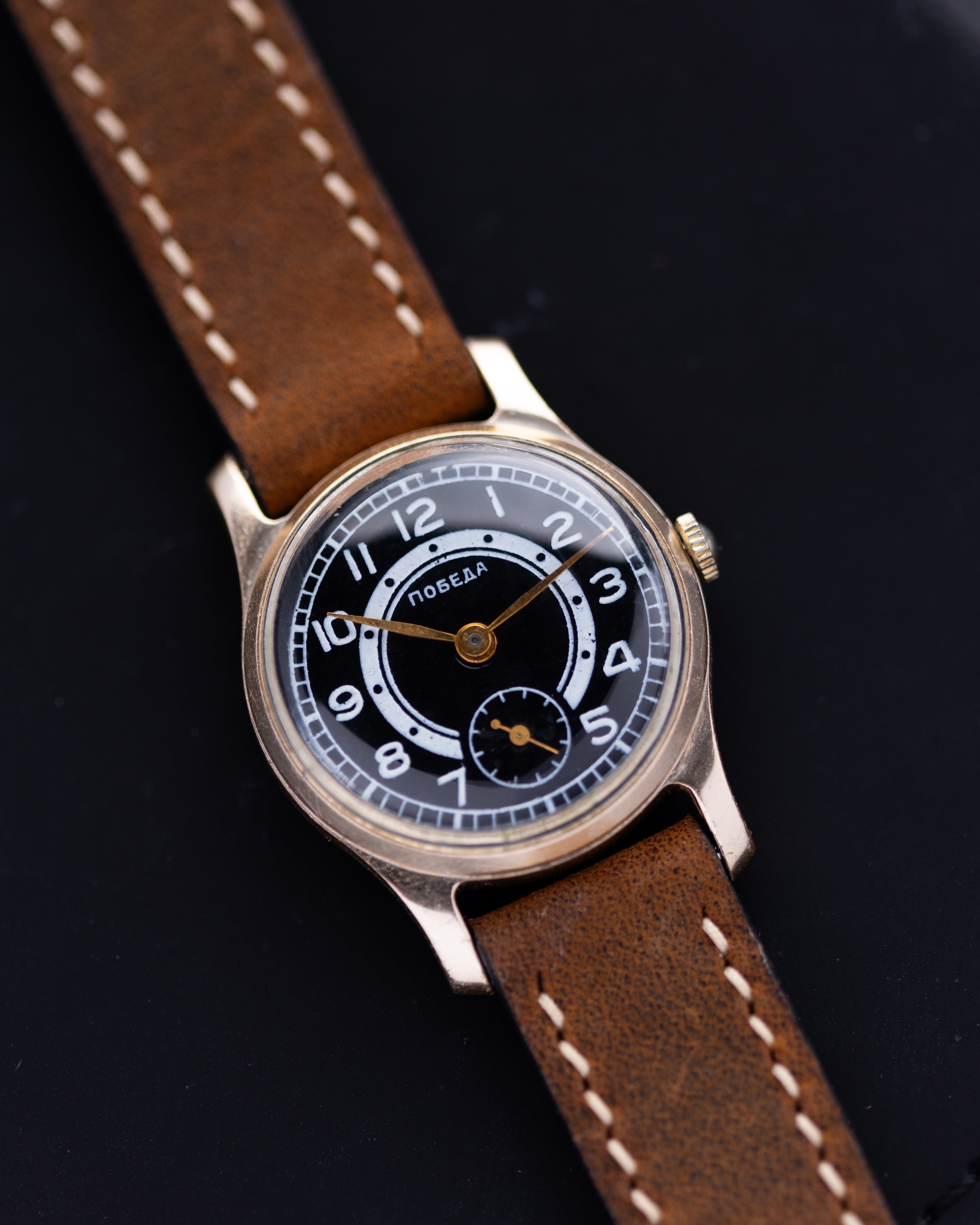 Vintage Pobeda watch, Two - toned Dial, Made in USSR - DuMarko