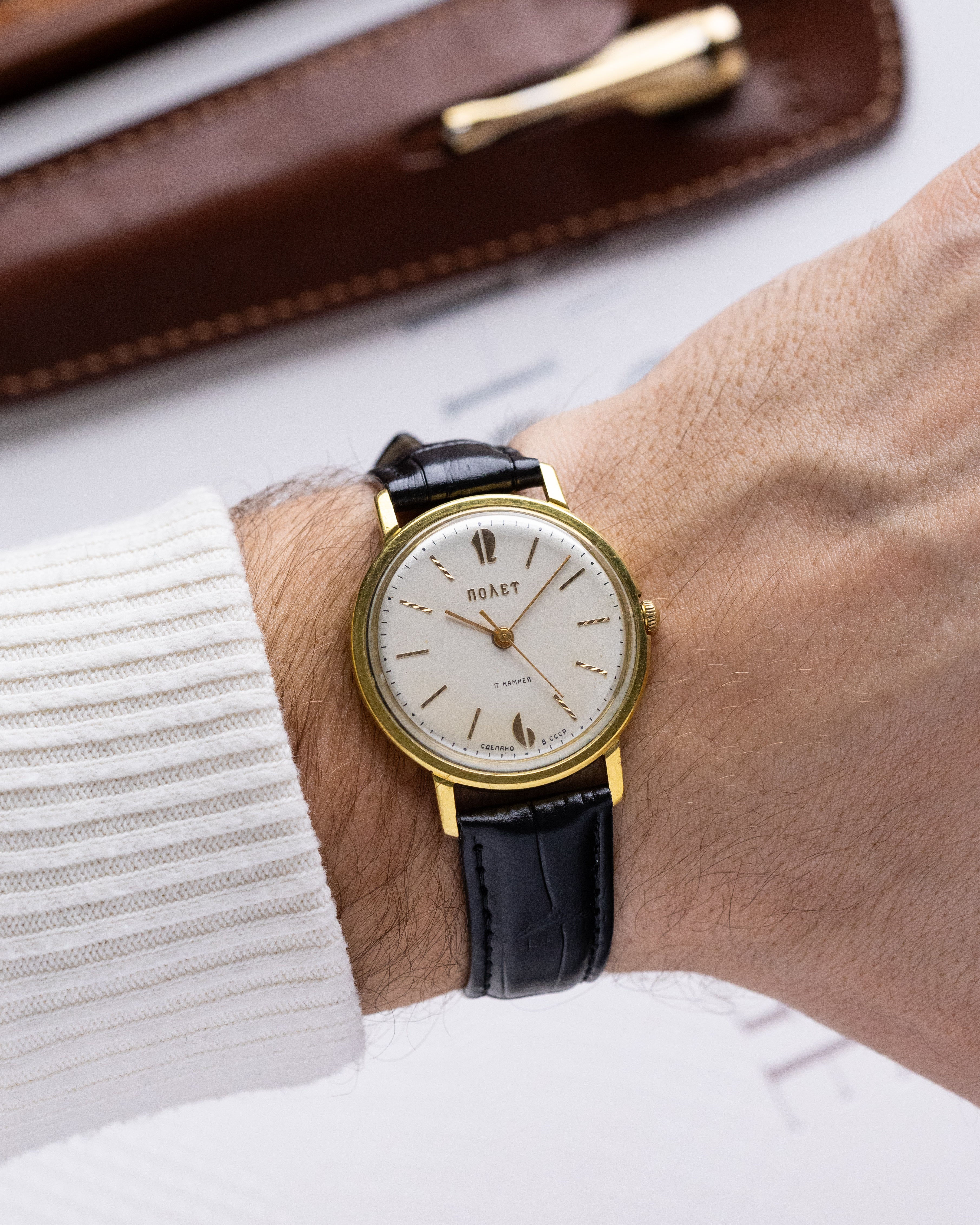 Vintage Poljot, Rare Soviet Watch, Rare Screw - like Applied Indices from 1970's - DuMarko