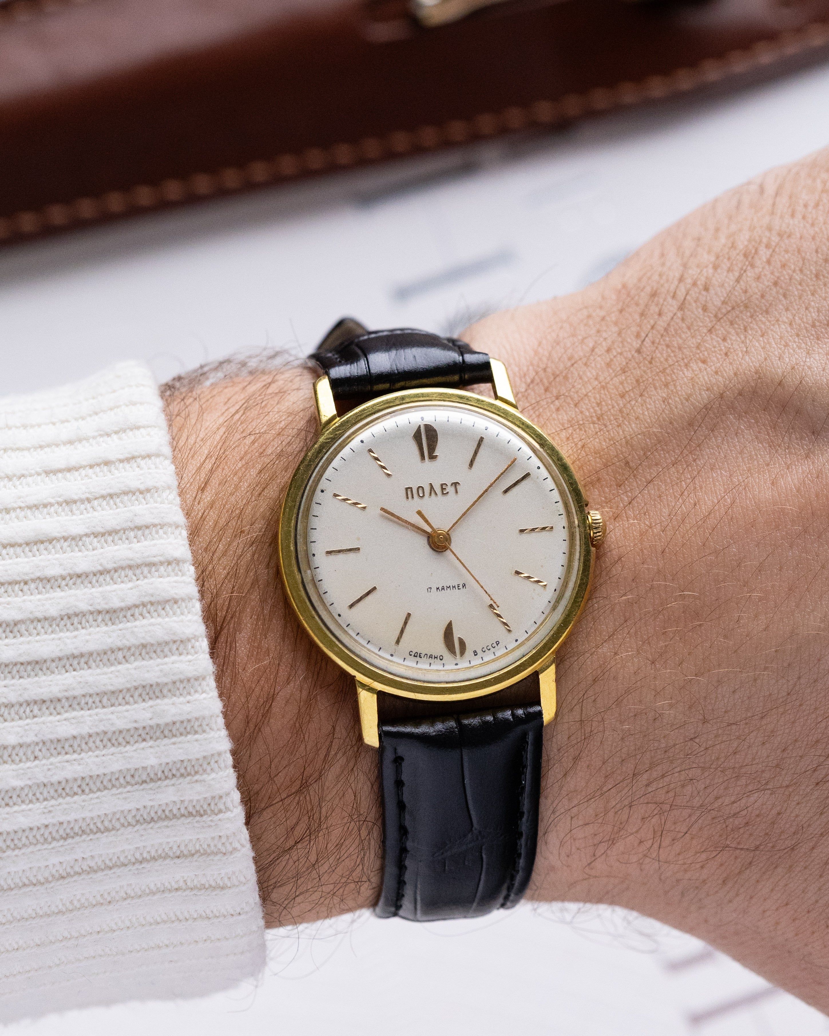 Vintage Poljot, Rare Soviet Watch, Rare Screw - like Applied Indices from 1970's - DuMarko