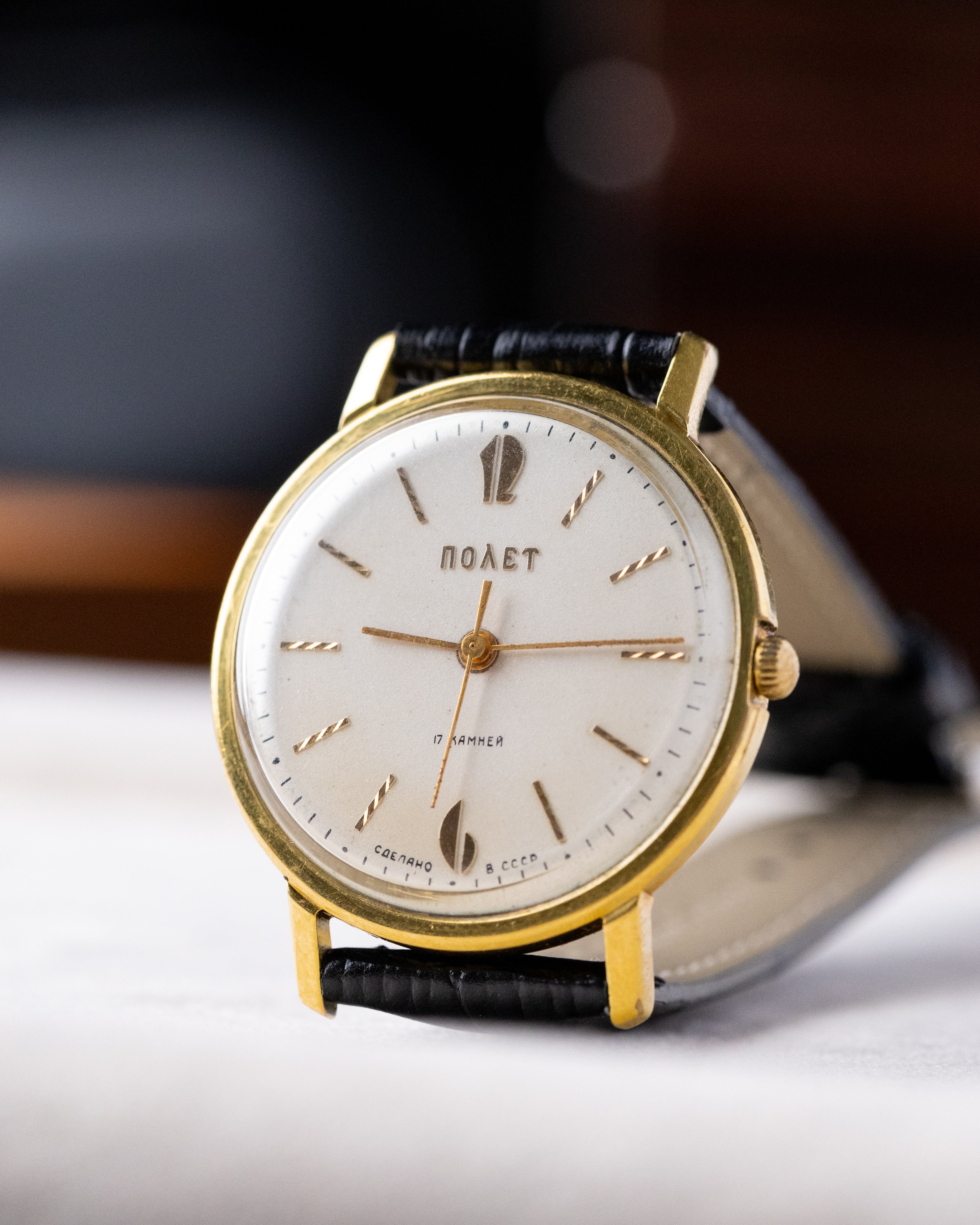 Vintage Poljot, Rare Soviet Watch, Rare Screw - like Applied Indices from 1970's - DuMarko