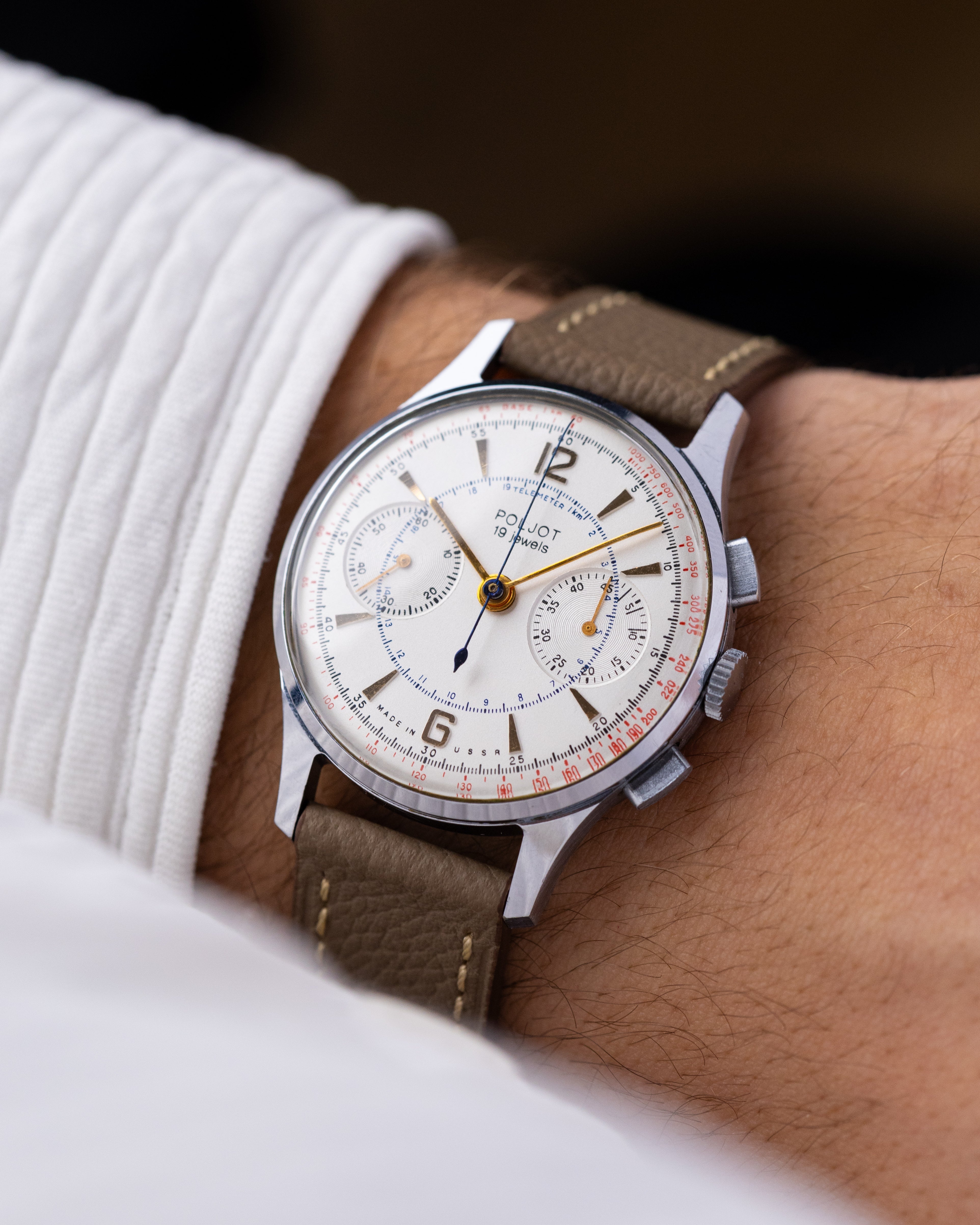 Vintage Poljot Strela, Soviet Watch, Completely Original, Cal.3017, Chronograph for Aviators and Astronauts - DuMarko