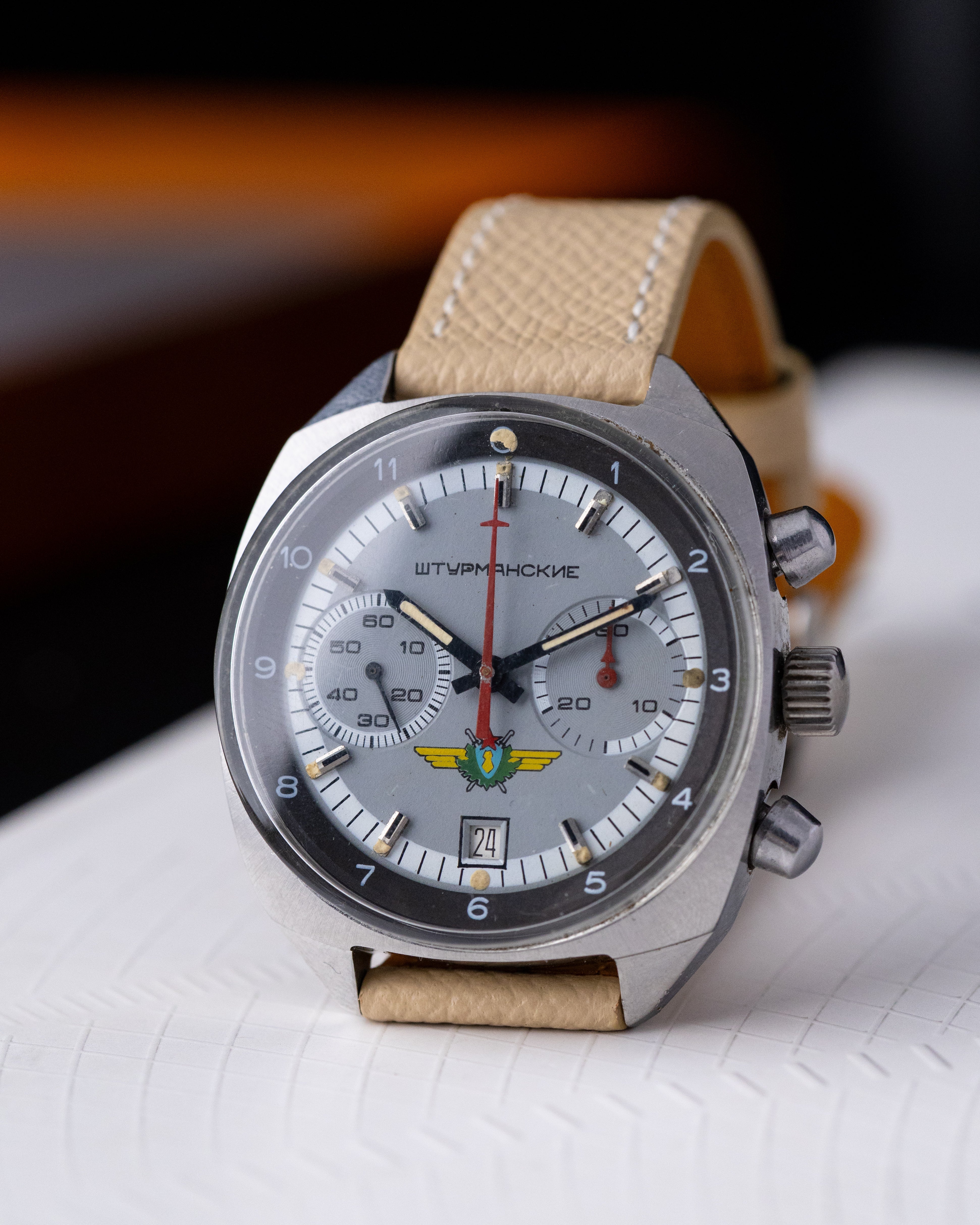 Vintage Poljot Sturmanskie Chronograph Soviet Watch, Cal. 3133 from 1970's - DuMarko