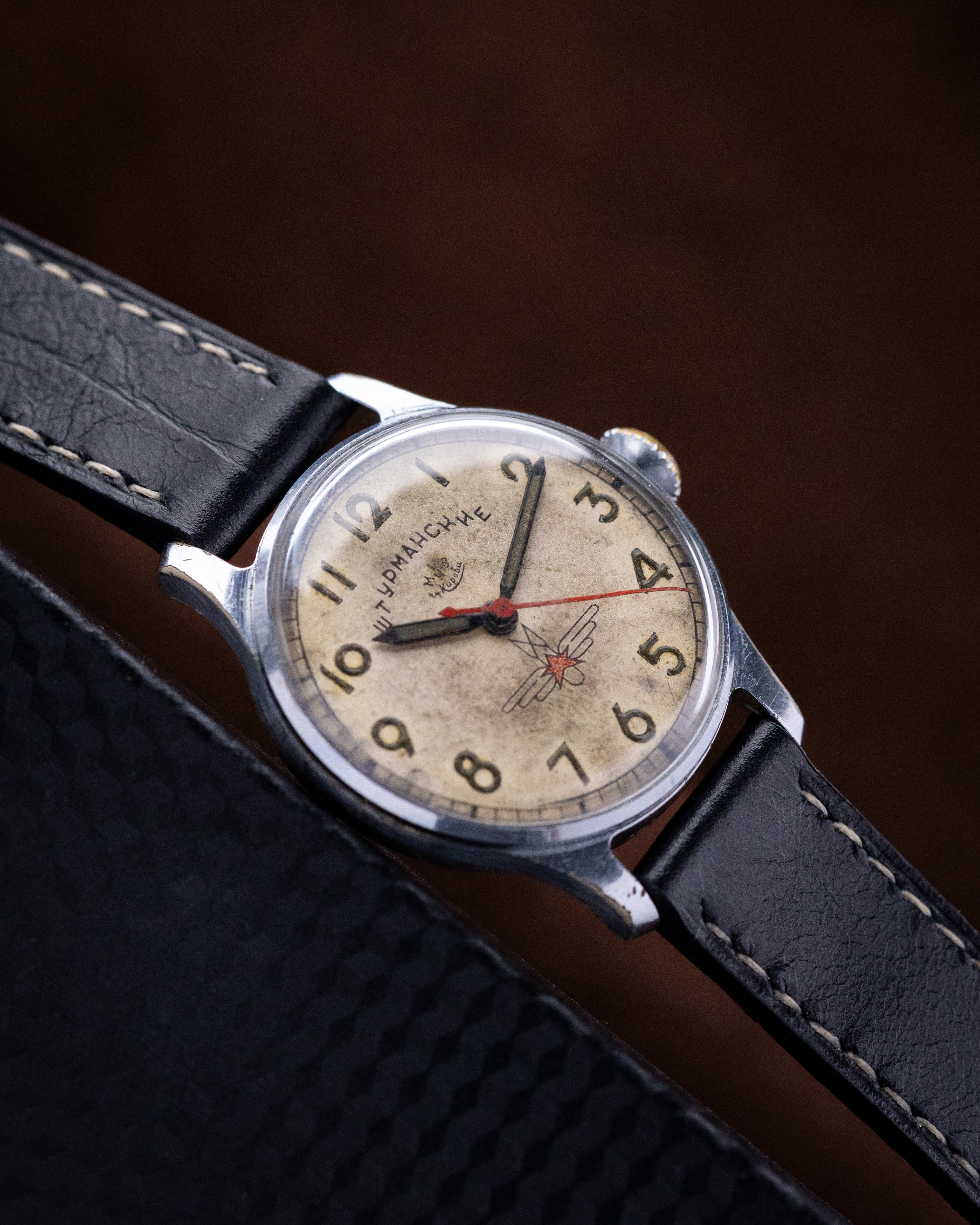 Vintage Poljot Sturmanskie Original Type 1, Soviet Aviator's watch, Original Radium dial, USSR Watch - DuMarko