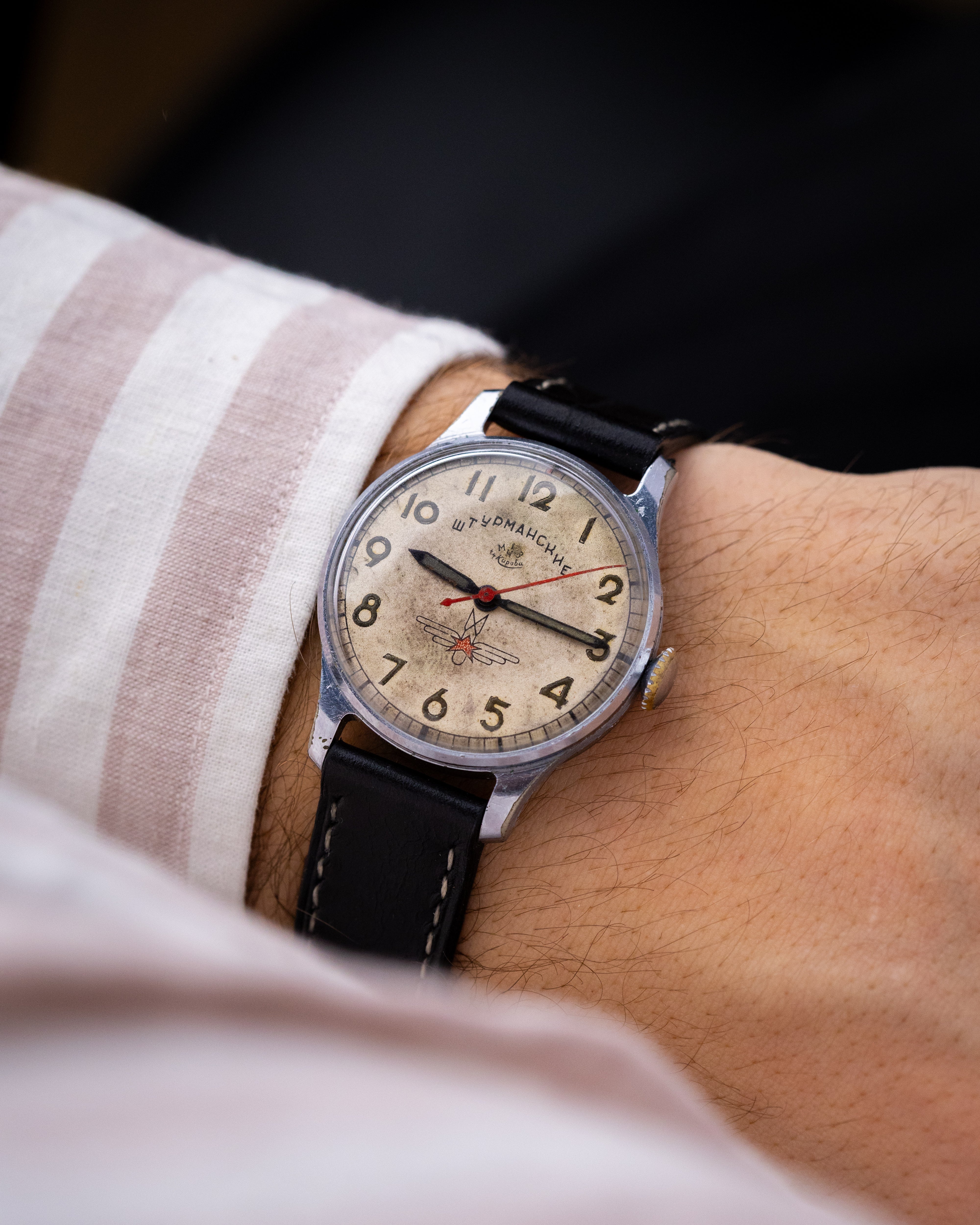 Vintage Poljot Sturmanskie Original Type 1, Soviet Aviator's watch, Original Radium dial, USSR Watch - DuMarko