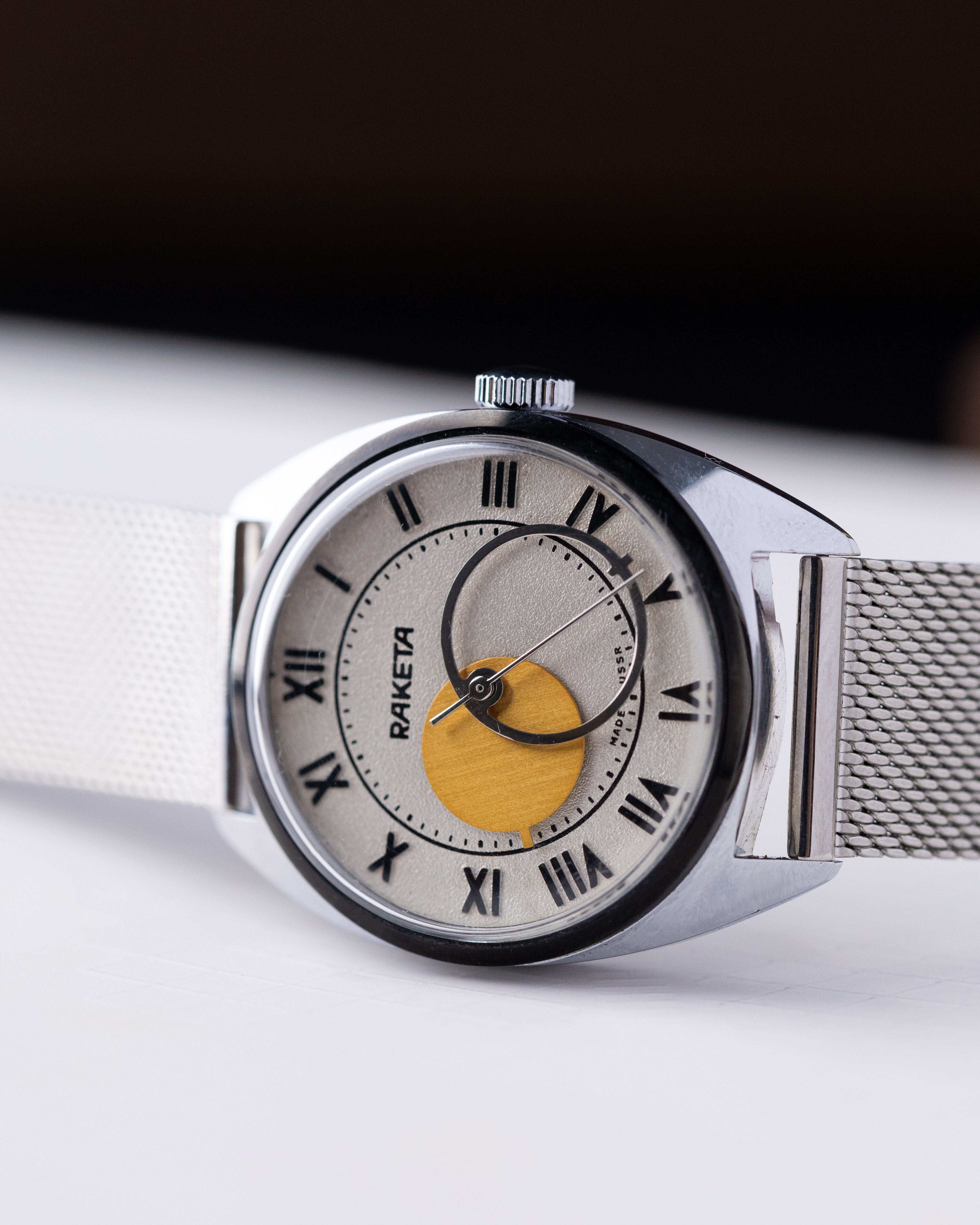 Vintage Raketa Copernicus, Roman Numerals, Soviet watch from 1980's - DuMarko