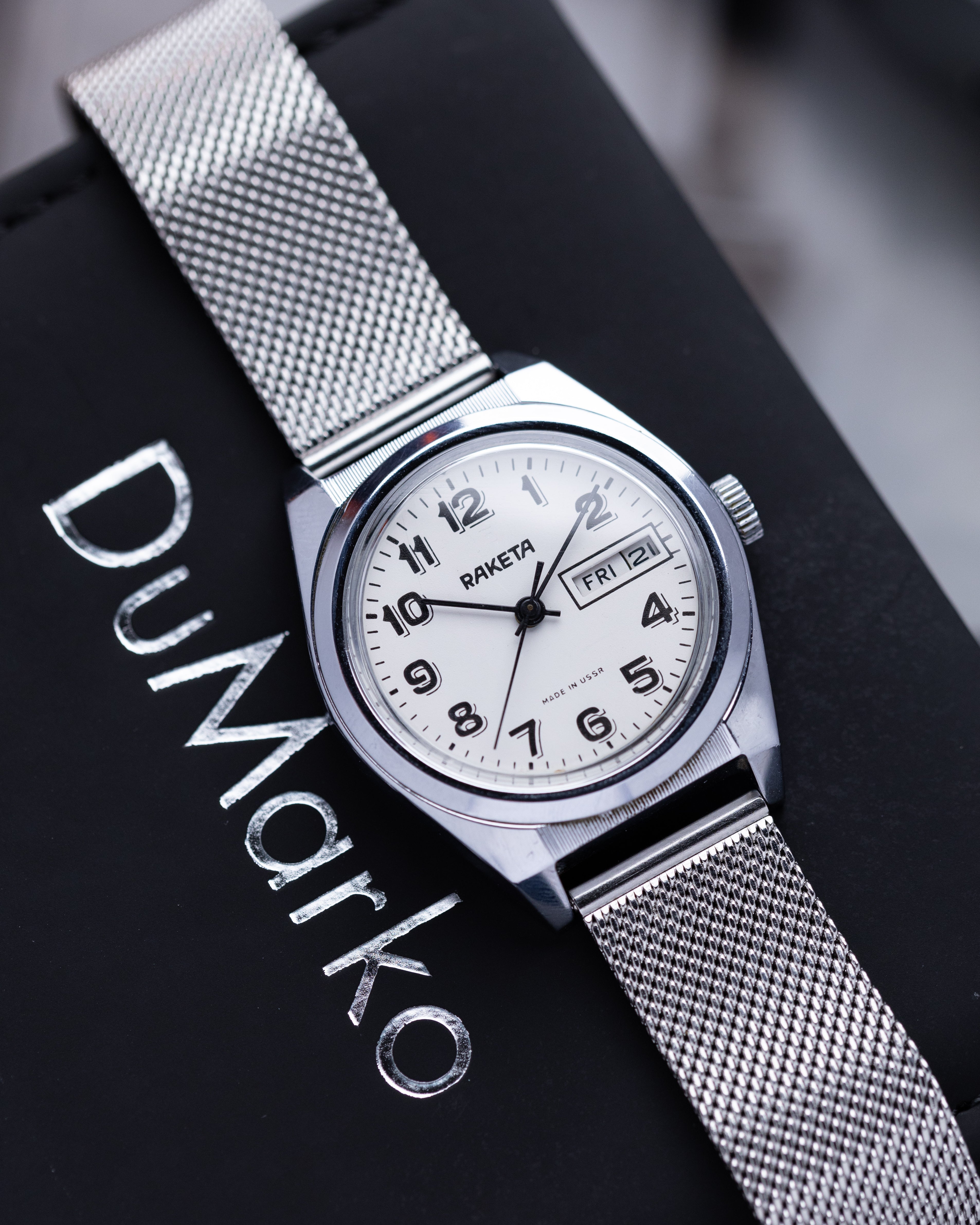 Vintage Raketa Day/Date, Soviet Watch from 1980's - DuMarko