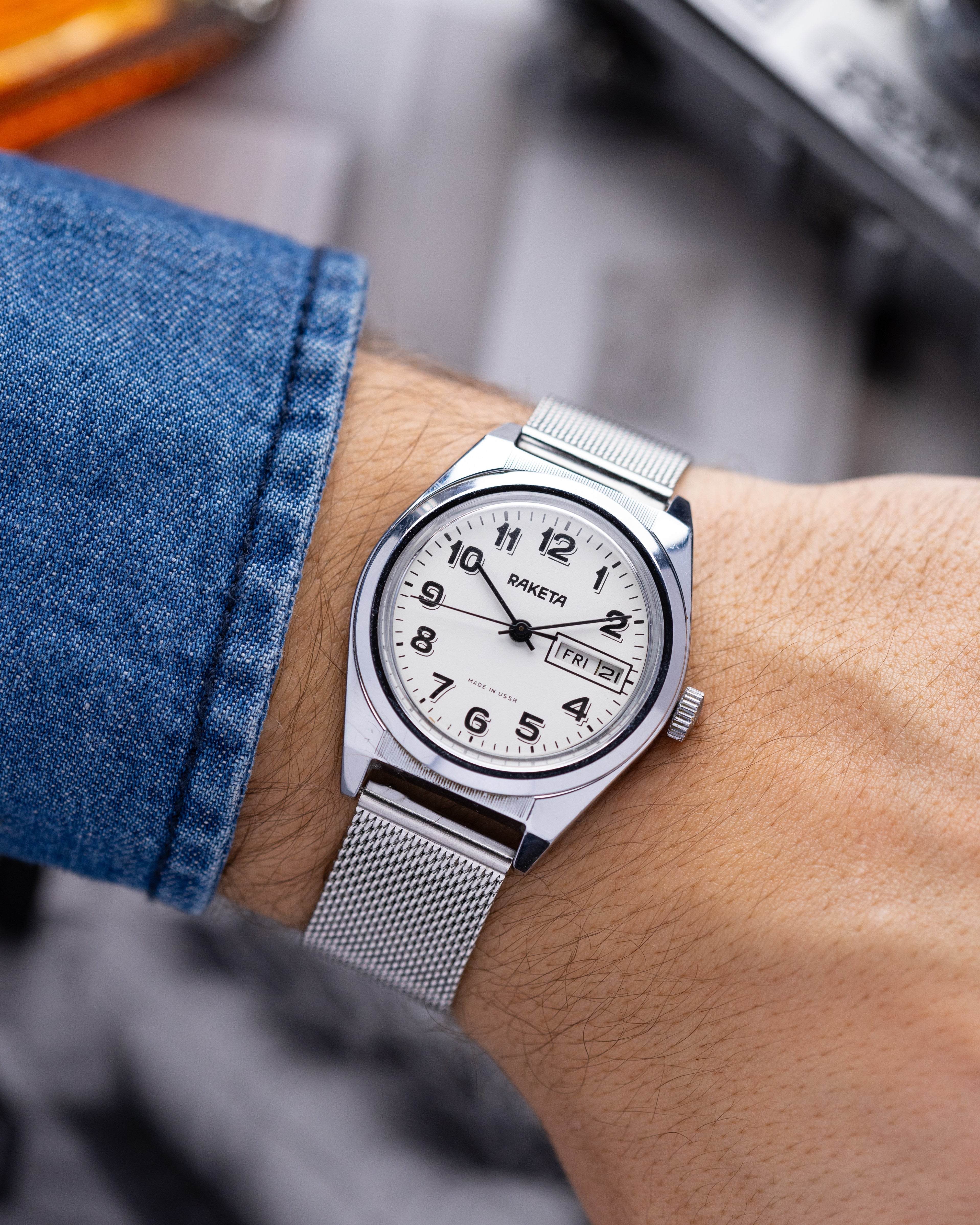 Vintage Raketa Day/Date, Soviet Watch from 1980's - DuMarko