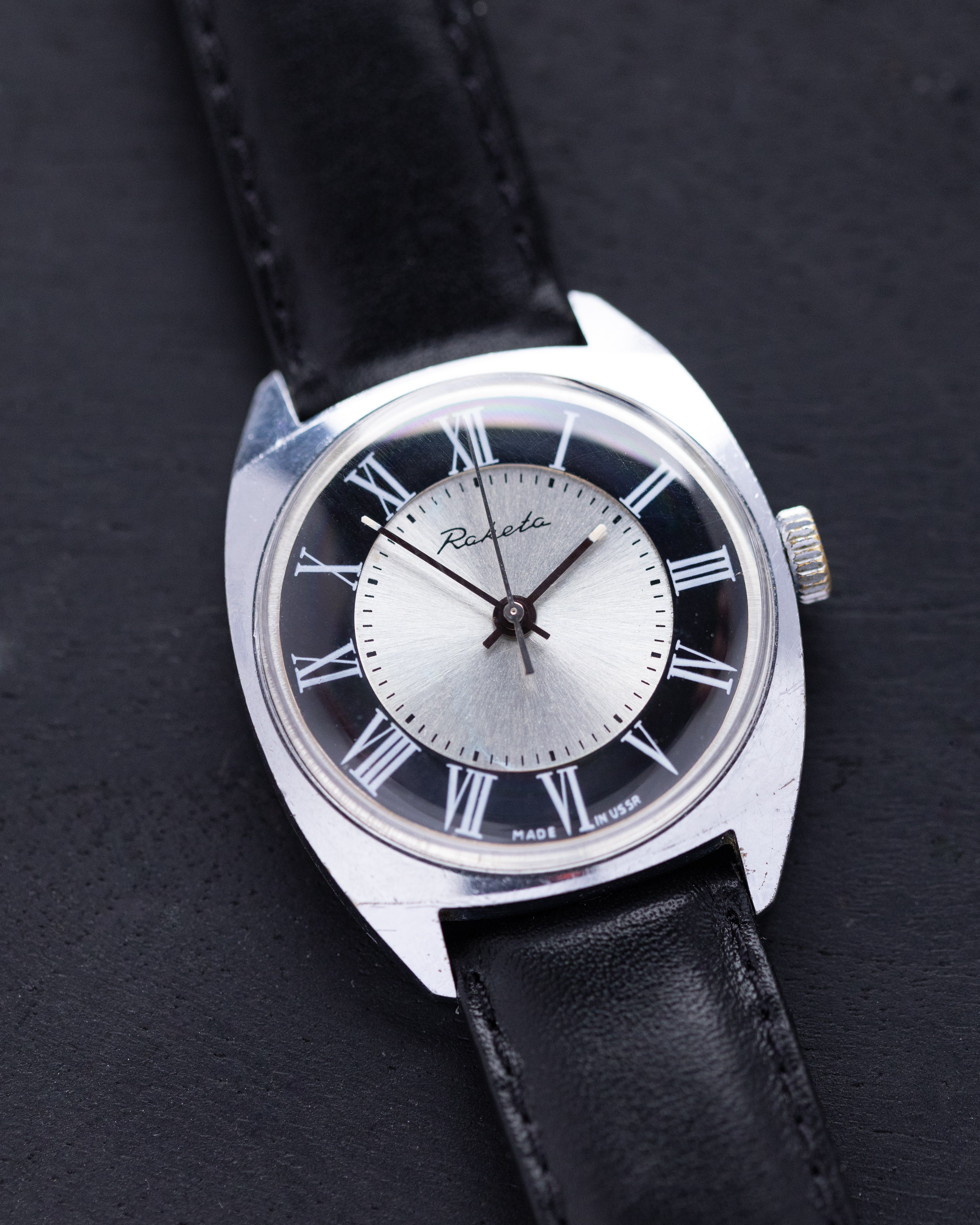Vintage Raketa watch, Two - toned dial, Roman numerals, Made in USSR - DuMarko