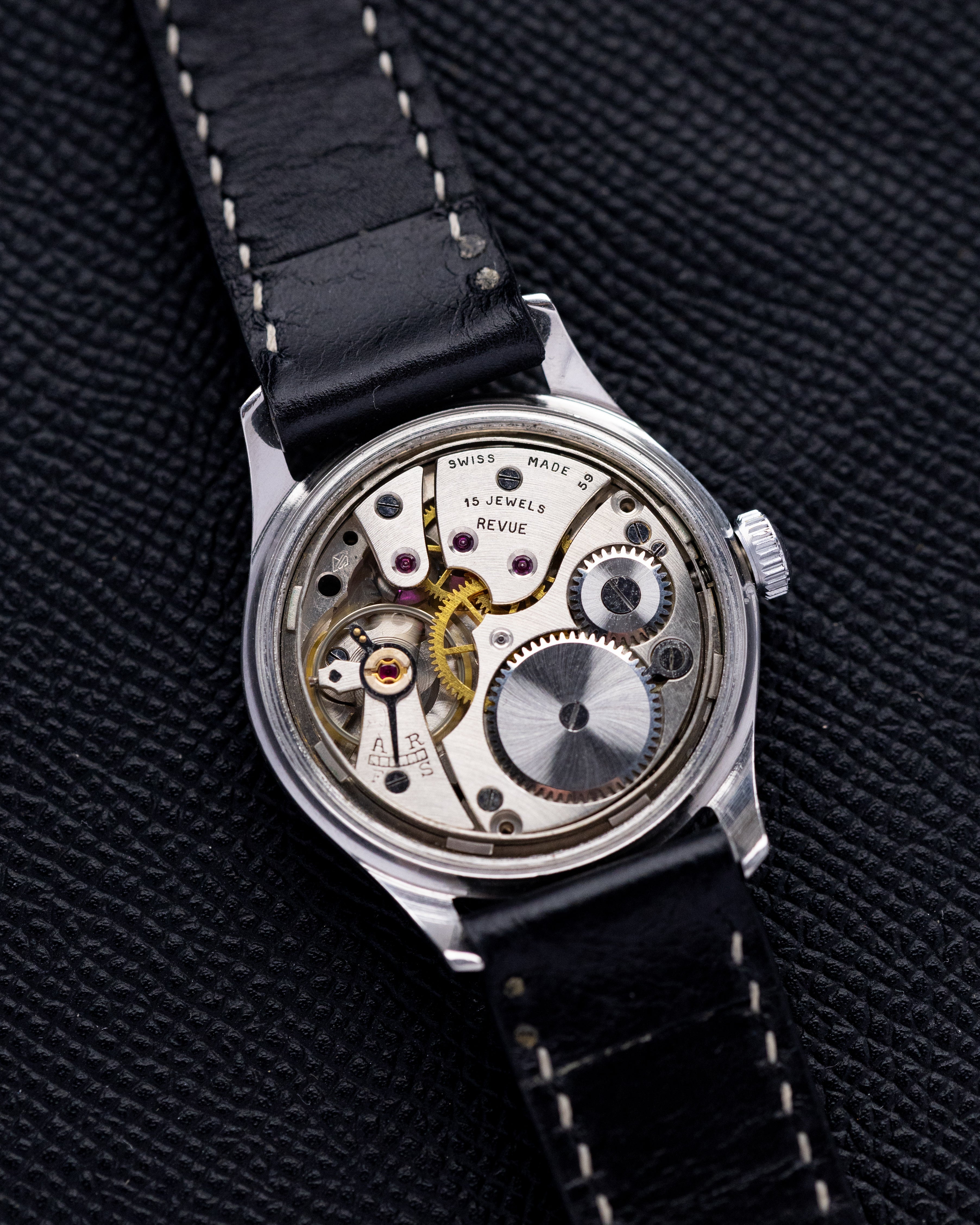 Vintage Revue - Sport, Bullseye Two - Tone Dial, Swiss watch, Mechanical Movement from 1950's - DuMarko