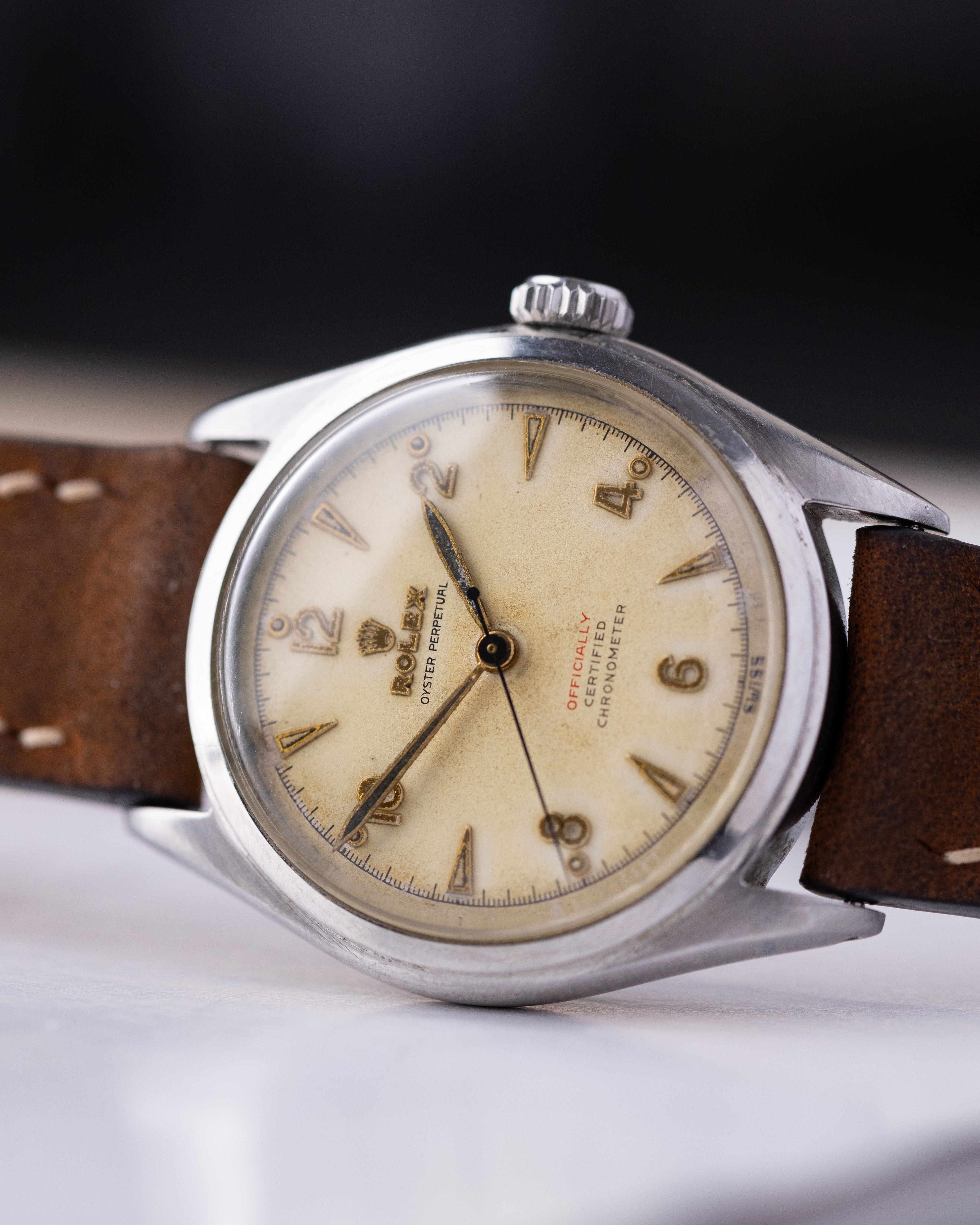 Vintage Rolex Oyster Perpetual "Big Bubbleback" Radium Dial from 1952 - DuMarko